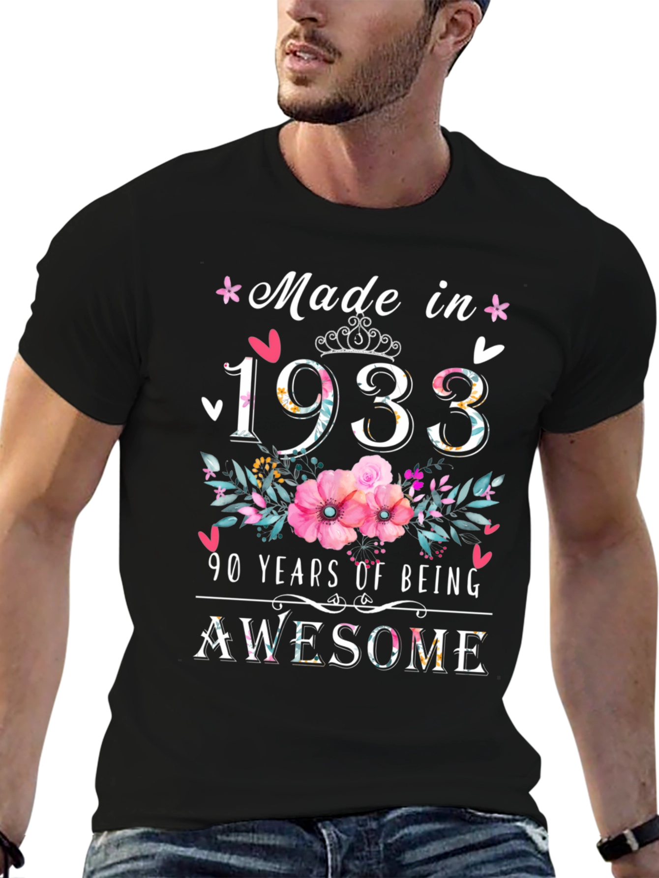 Made in 1933 90th Birthday T-Shirt