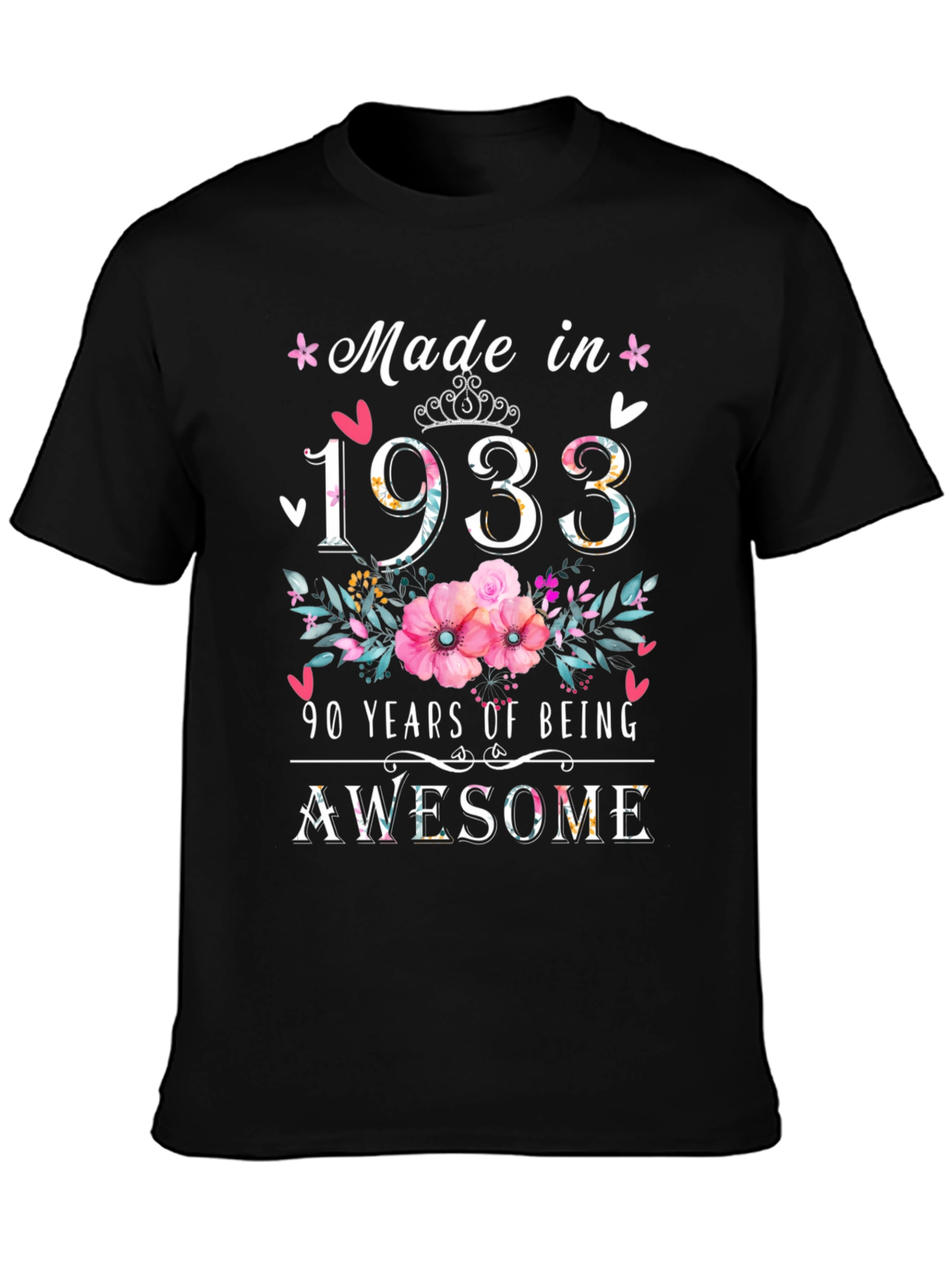 Made in 1933 90th Birthday T-Shirt