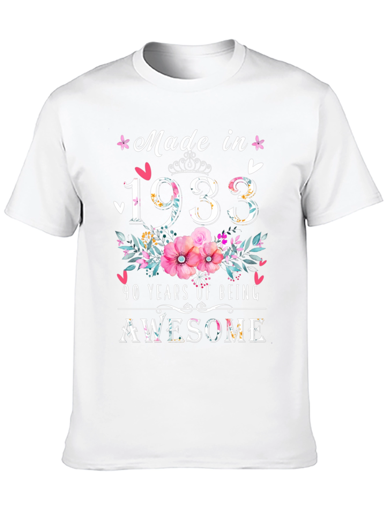 Made in 1933 90th Birthday T-Shirt
