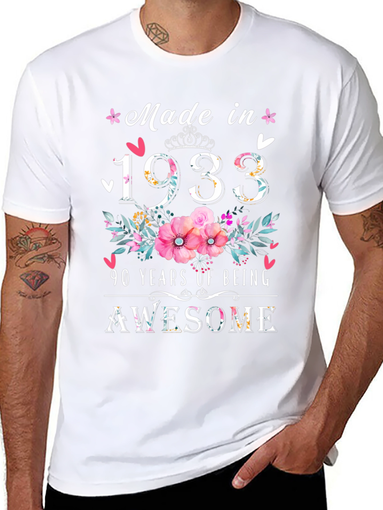 Made in 1933 90th Birthday T-Shirt