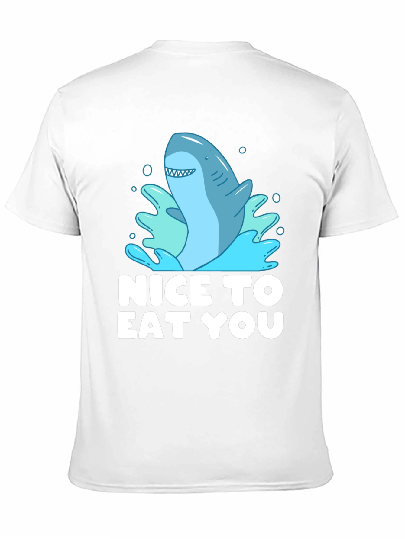 Funny Shark Graphic Tee - Nice To Eat You