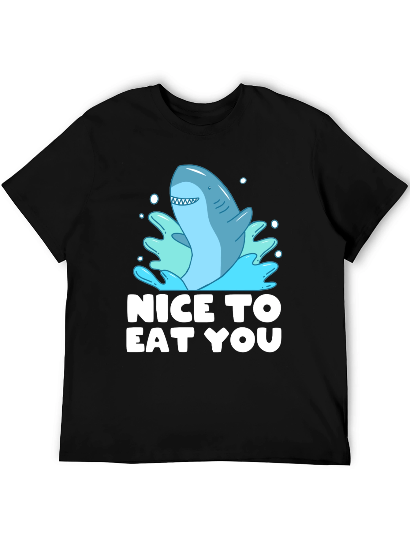 Funny Shark Graphic Tee - Nice To Eat You