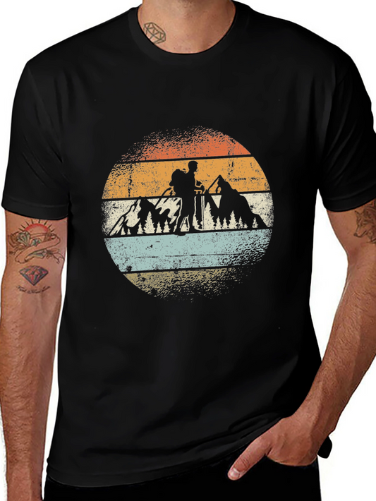Vintage Hiker Graphic Tee - Adventure Awaits!