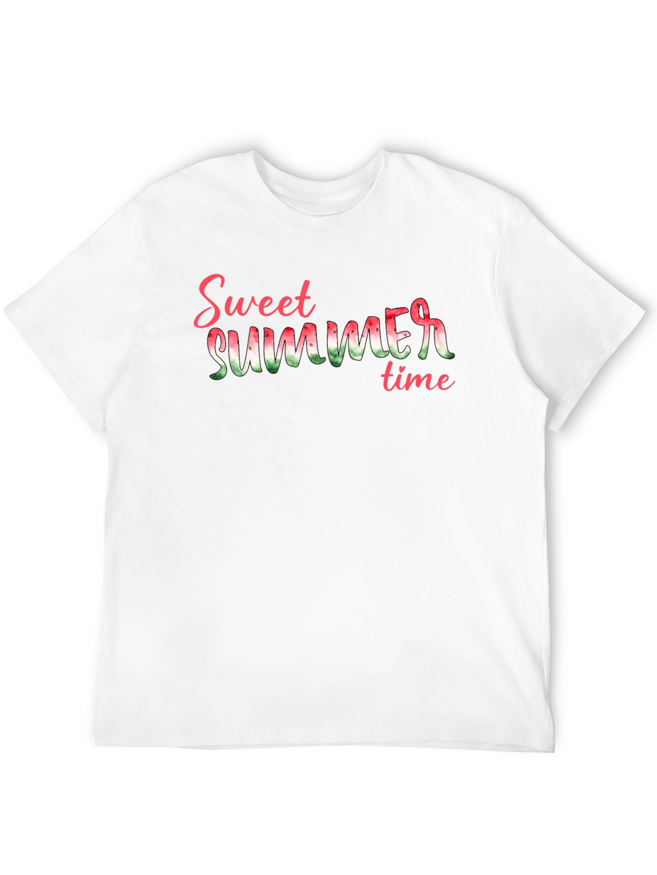 Sweet Summer Time Graphic Tee - Black Cotton T-Shirt