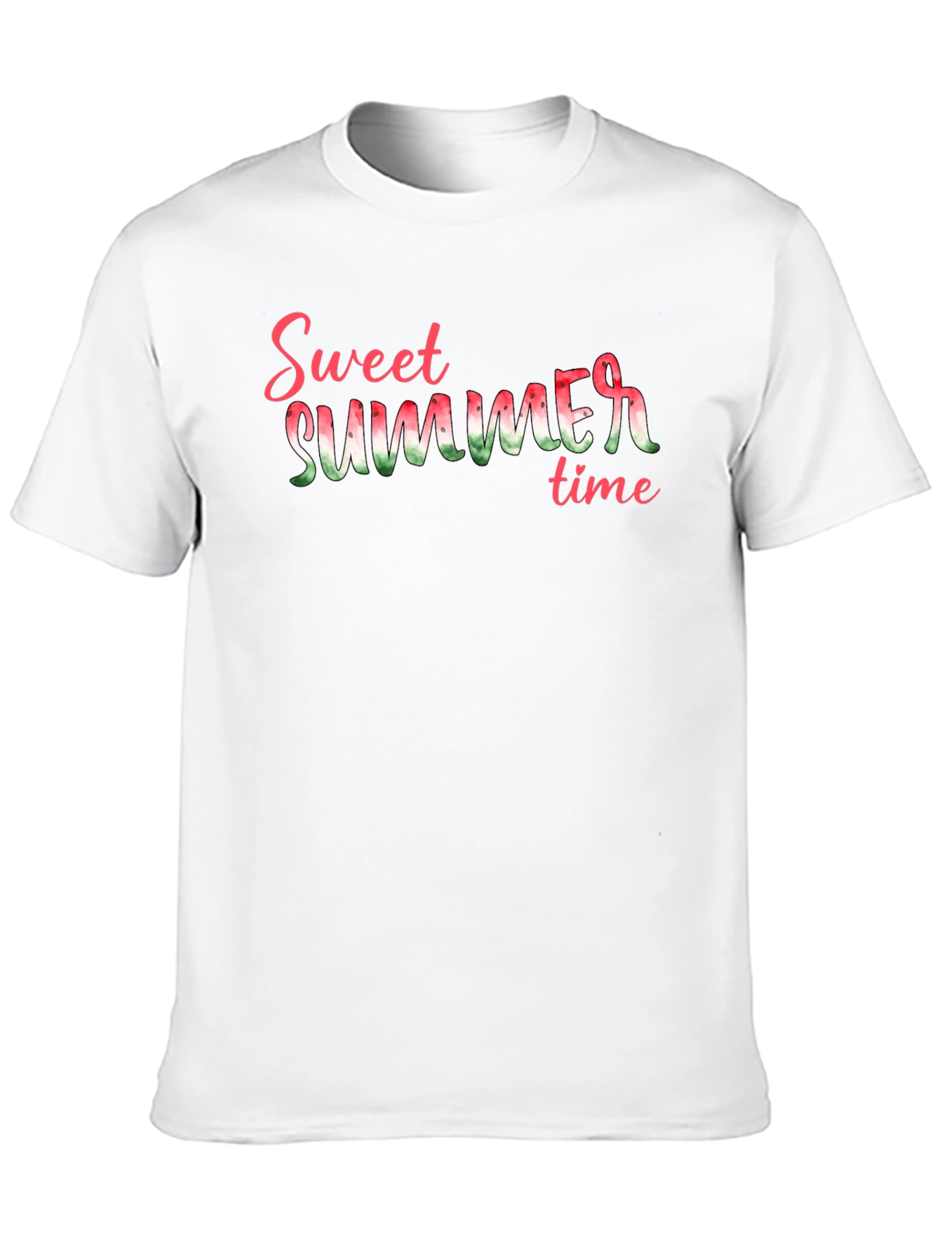 Sweet Summer Time Graphic Tee - Black Cotton T-Shirt