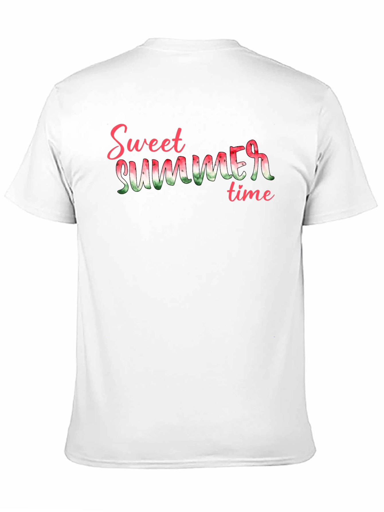 Sweet Summer Time Graphic Tee - Black Cotton T-Shirt