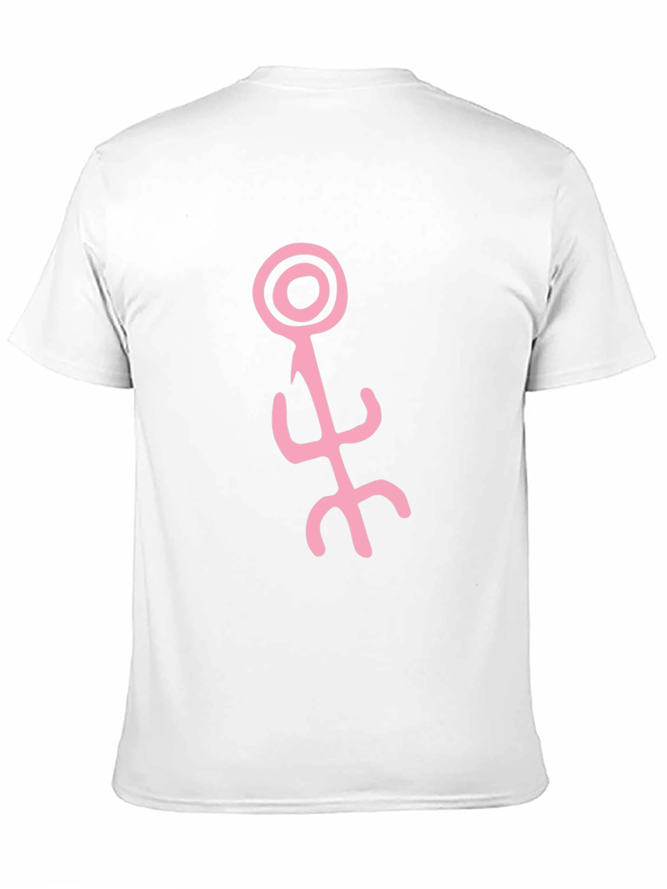 Abstract Symbol Graphic Tee - Black Cotton Shirt