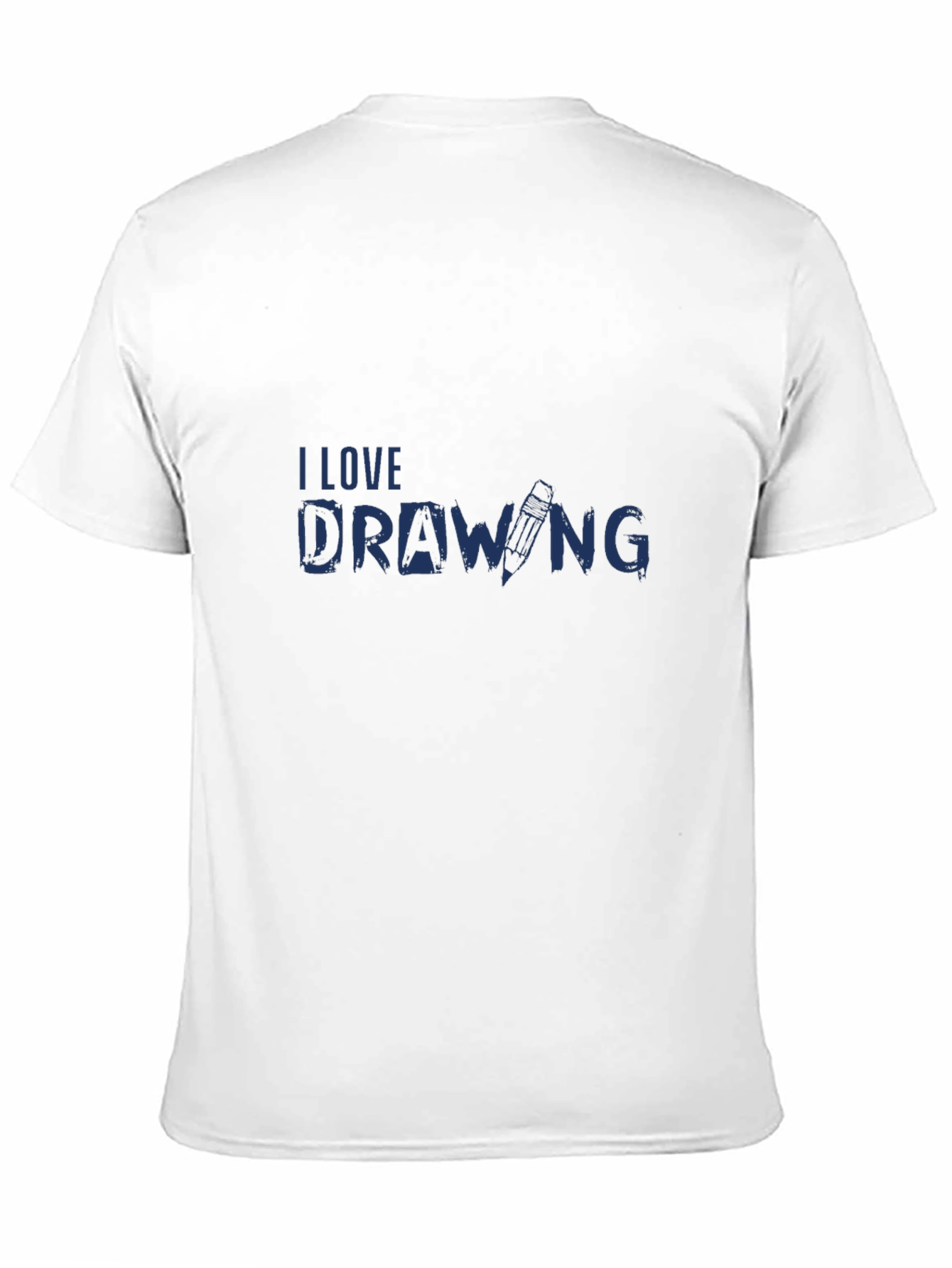 I Love Drawing Black T-Shirt