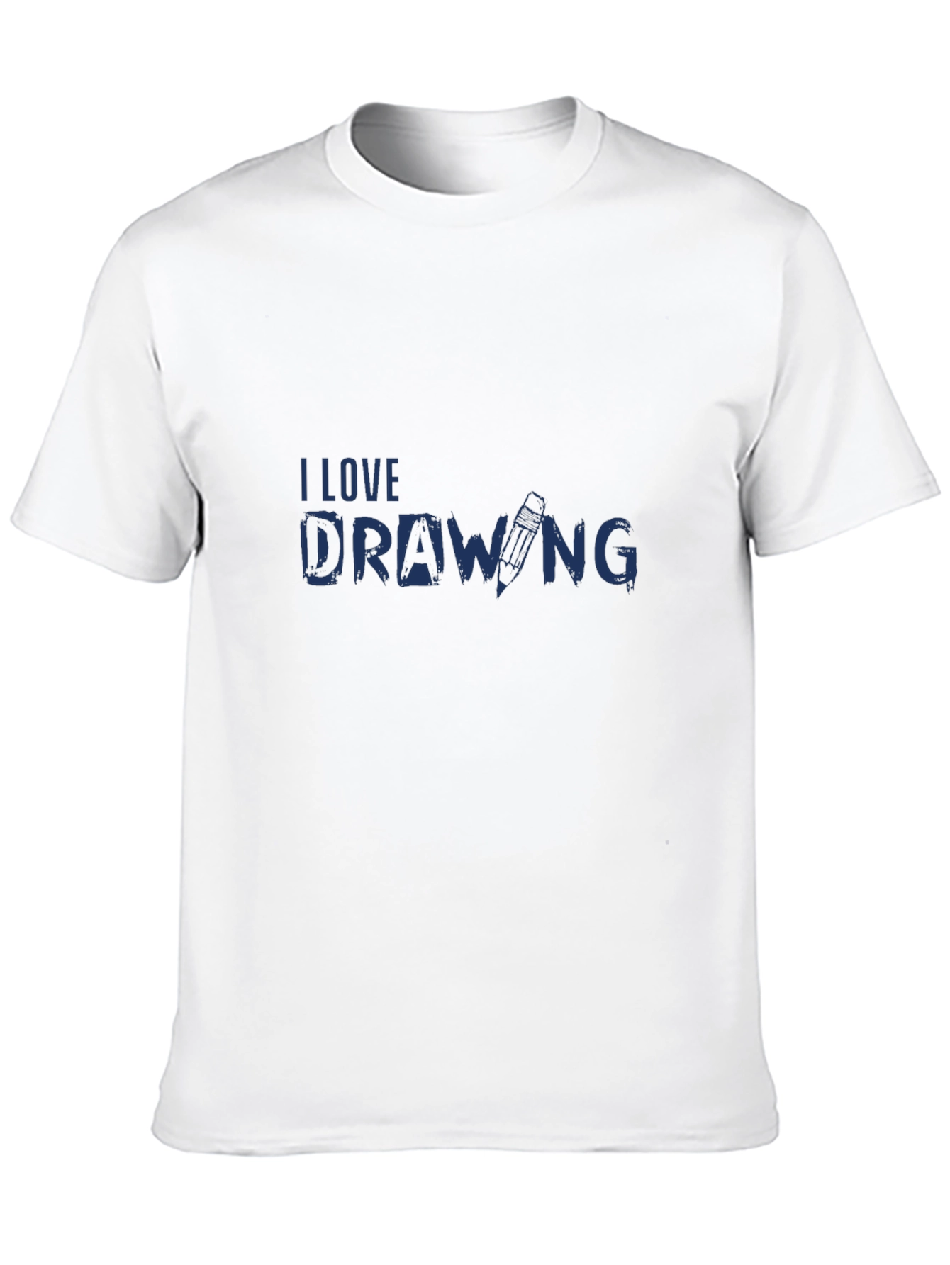 I Love Drawing Black T-Shirt