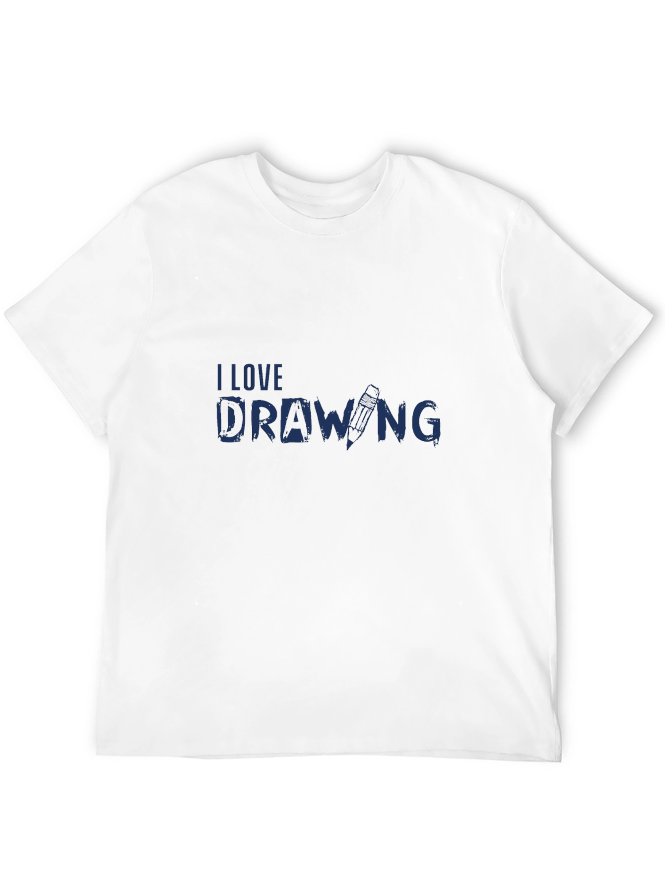 I Love Drawing Black T-Shirt