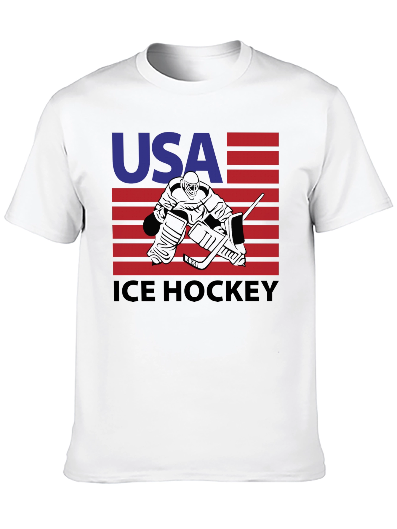 USA Ice Hockey Graphic Tee - Patriotic Sportswear