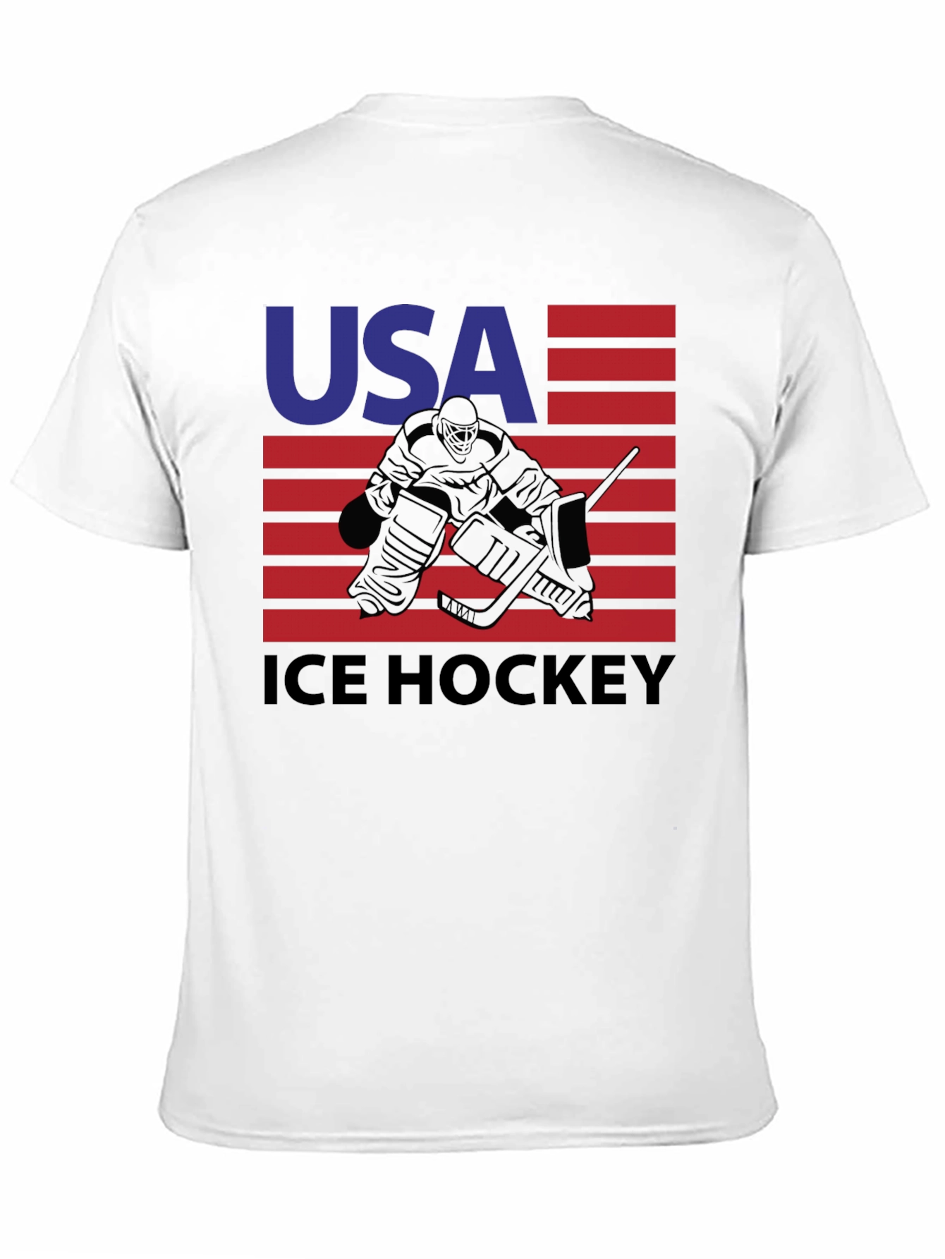 USA Ice Hockey Graphic Tee - Patriotic Sportswear