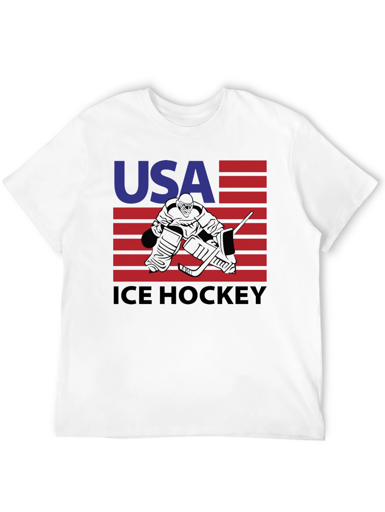 USA Ice Hockey Graphic Tee - Patriotic Sportswear