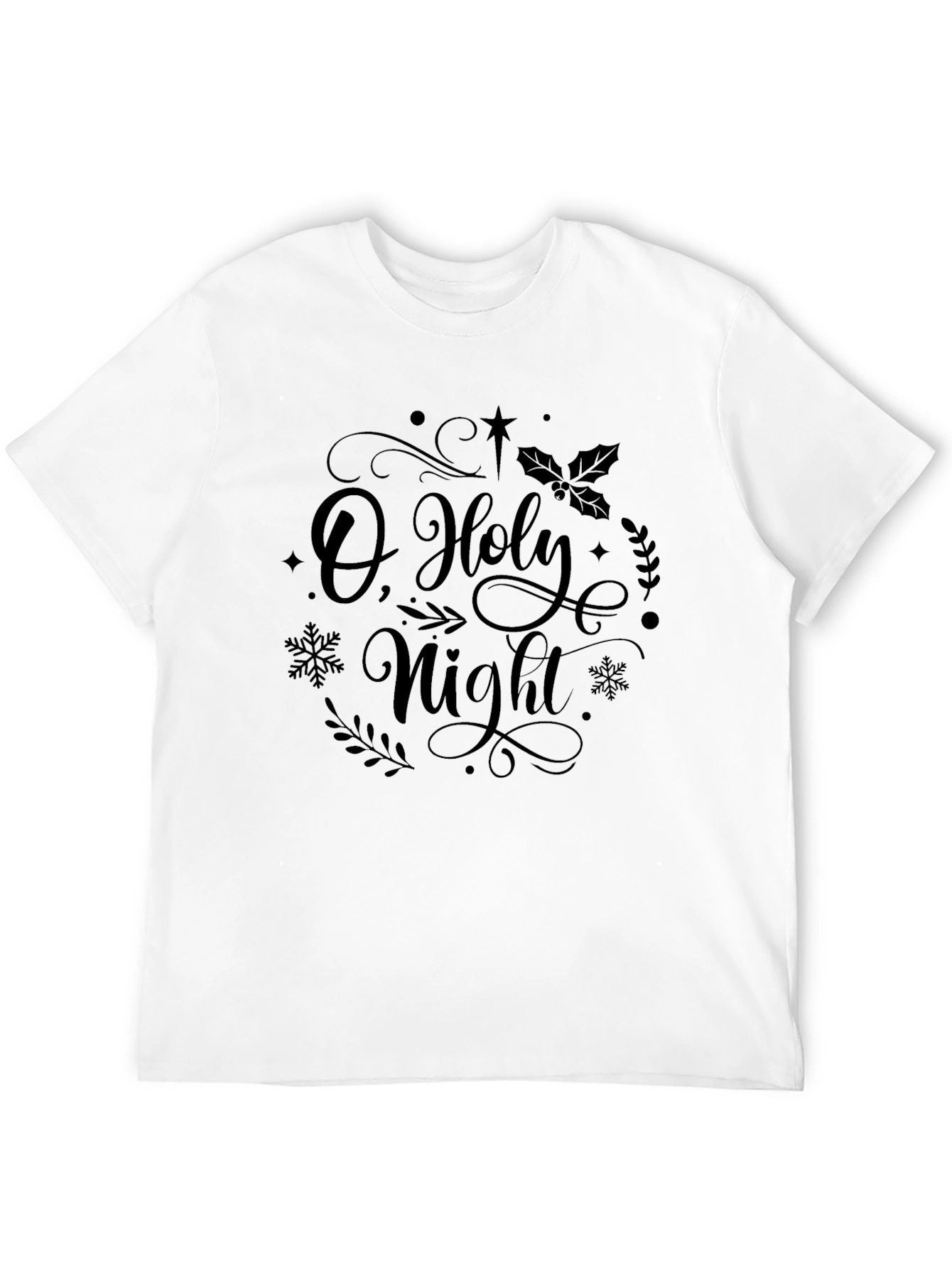 O Holy Night Black T-Shirt