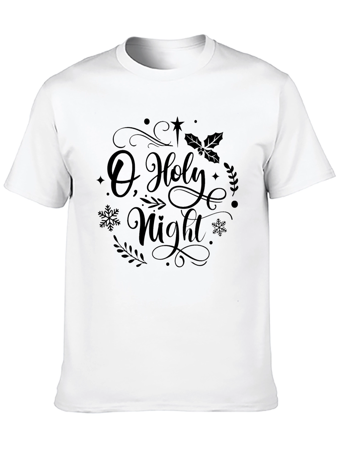 O Holy Night Black T-Shirt
