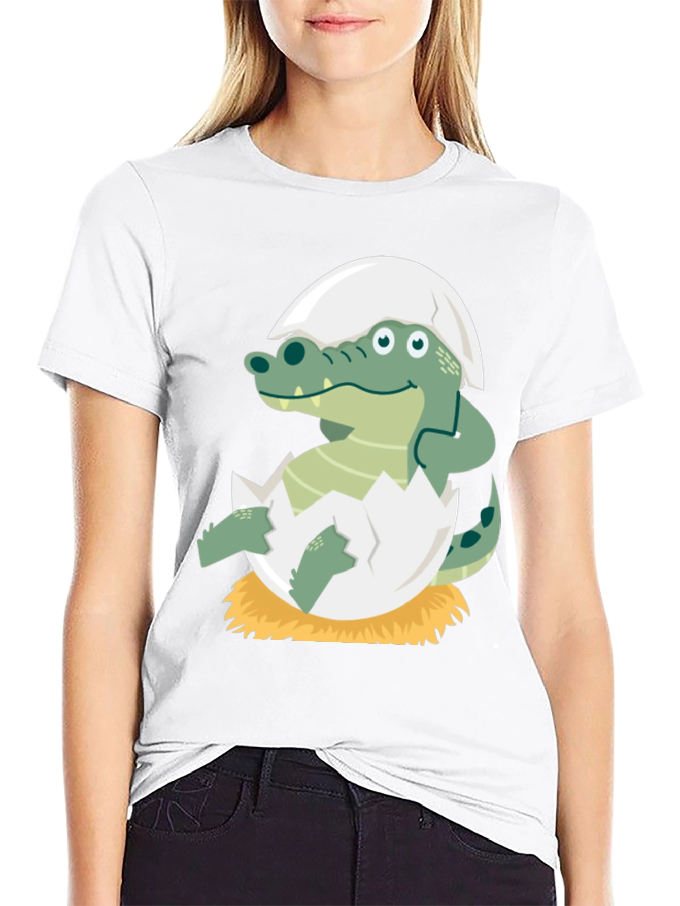 Cute Crocodile Hatching T-Shirt