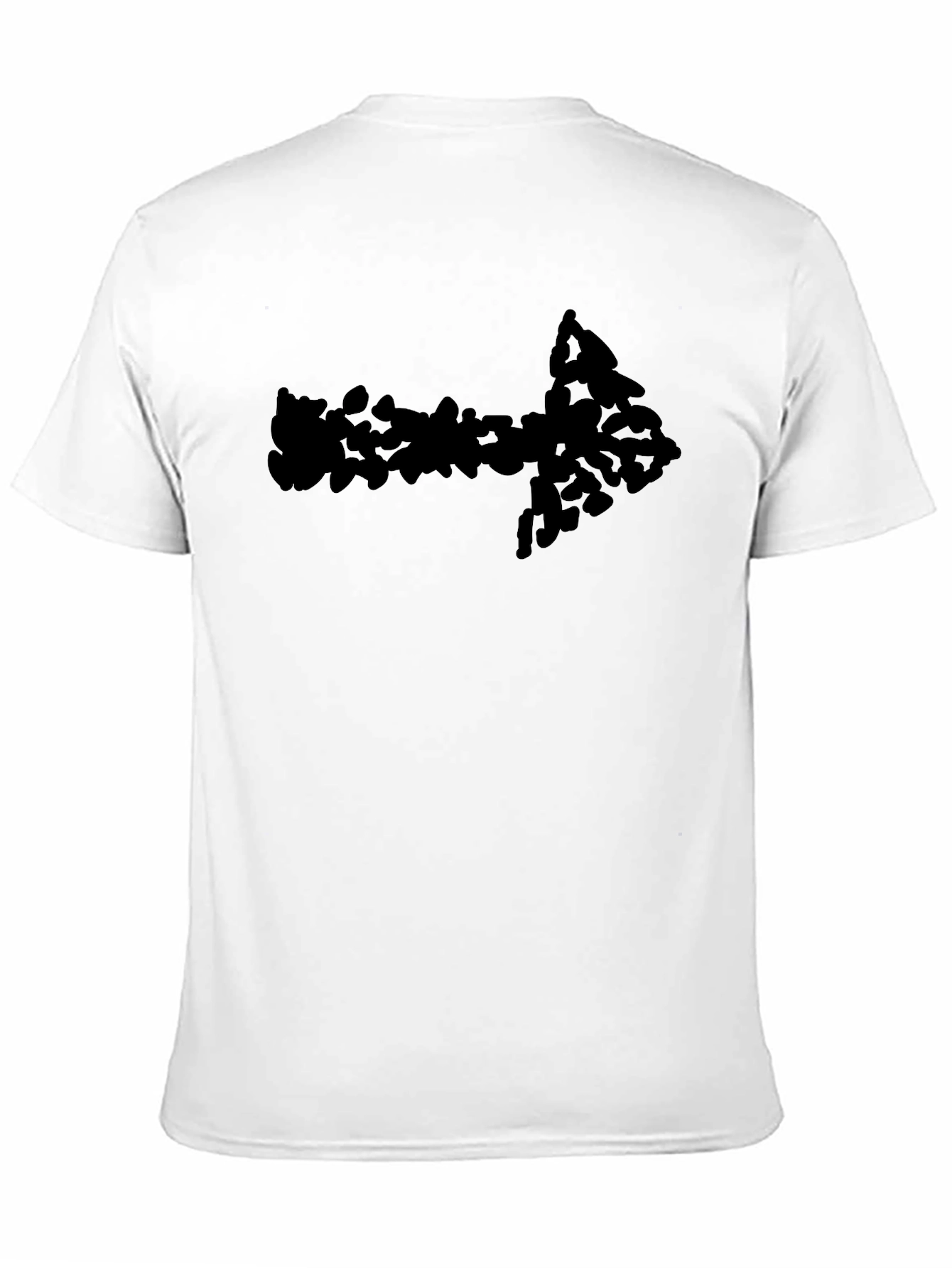 Arrow Graphic T-Shirt - Black Crew Neck Tee
