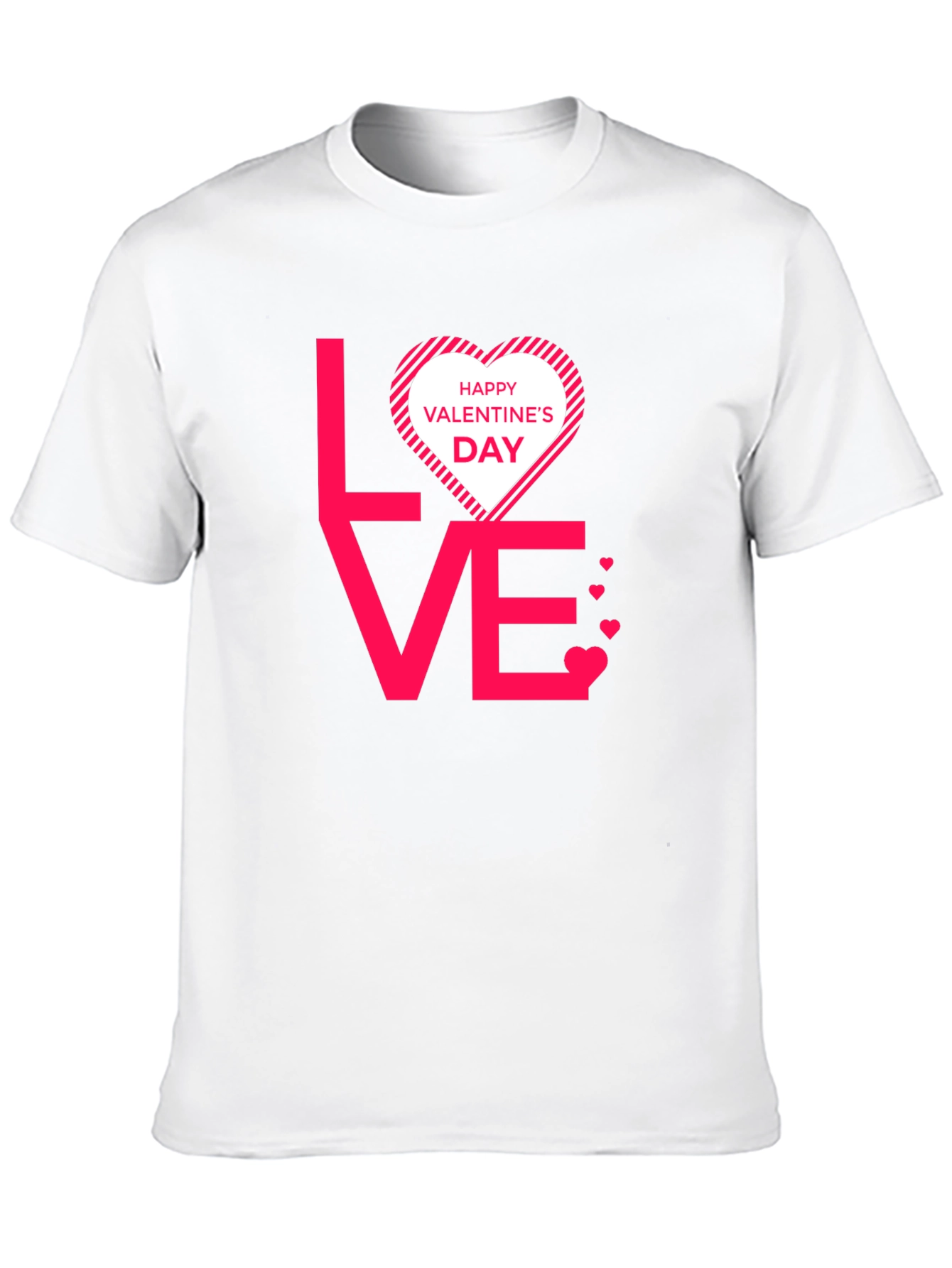 Valentines Day Love Graphic Tee - Black