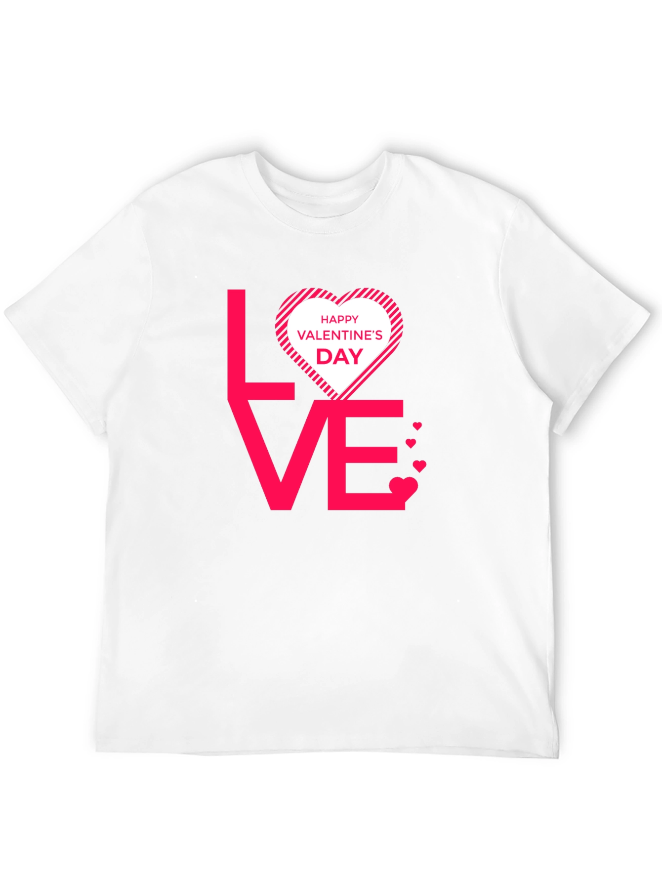 Valentines Day Love Graphic Tee - Black