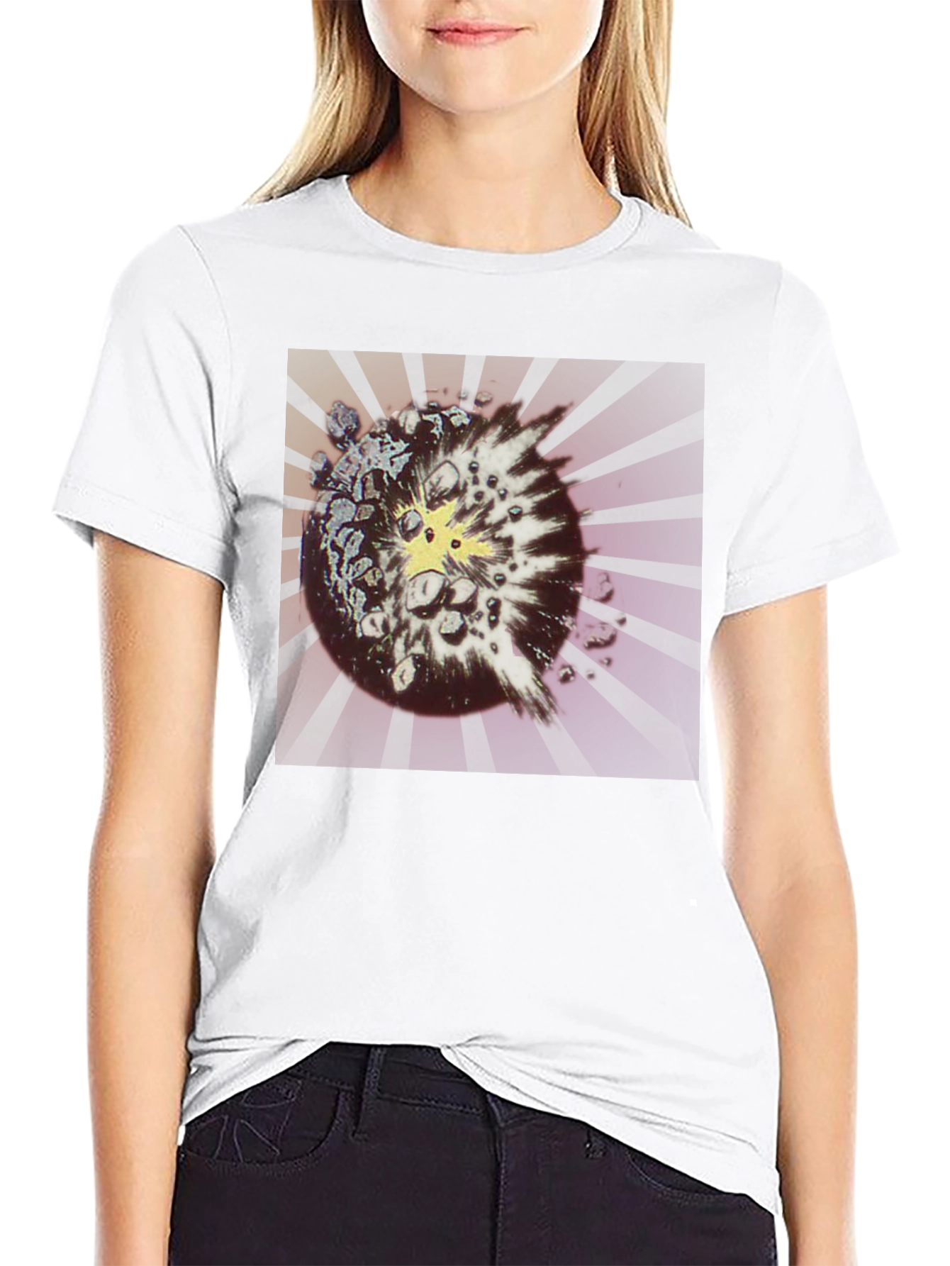 Exploding Planet Graphic T-Shirt