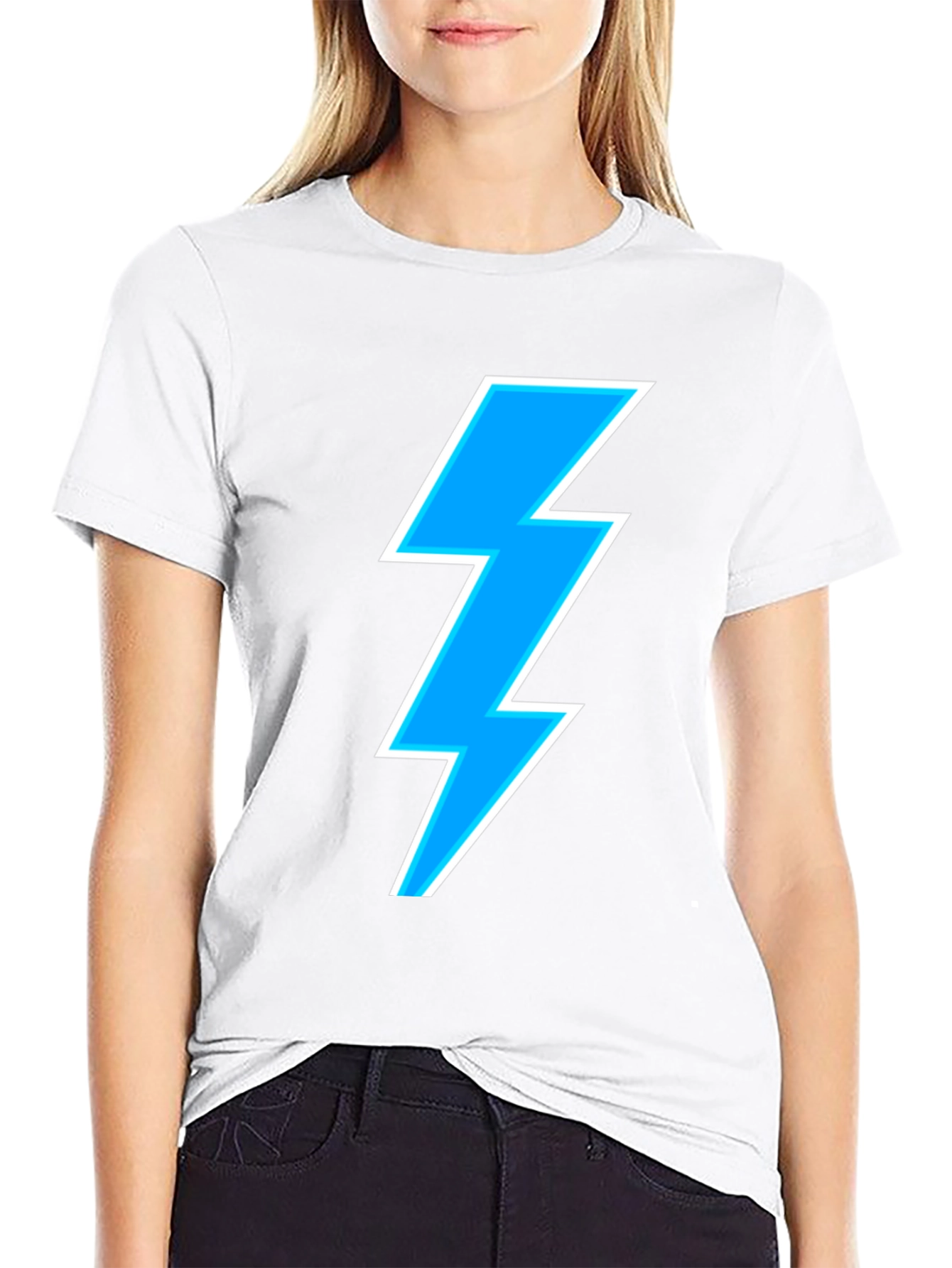 Lightning Bolt Graphic T-Shirt - Modern Design
