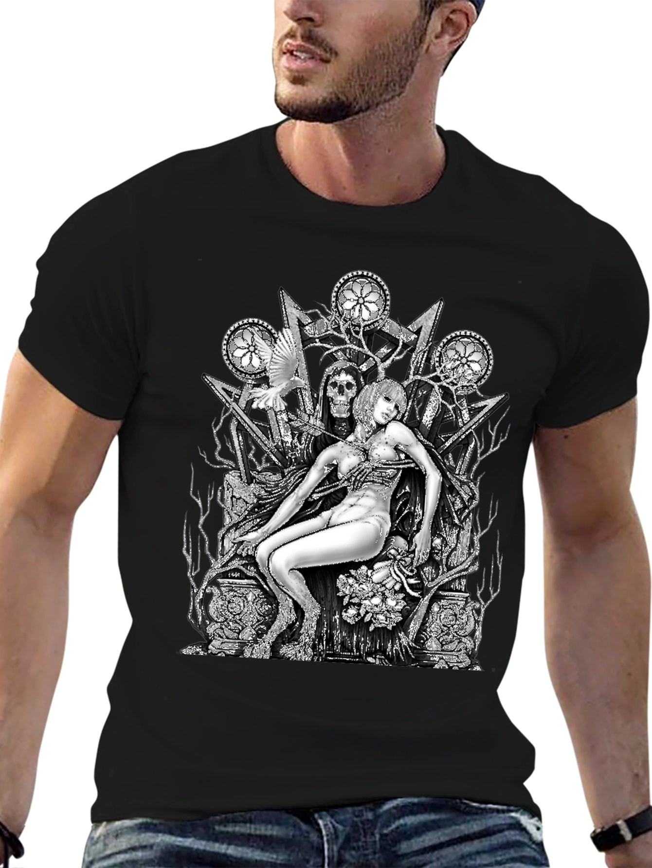 Dark Fantasy Graphic T-Shirt