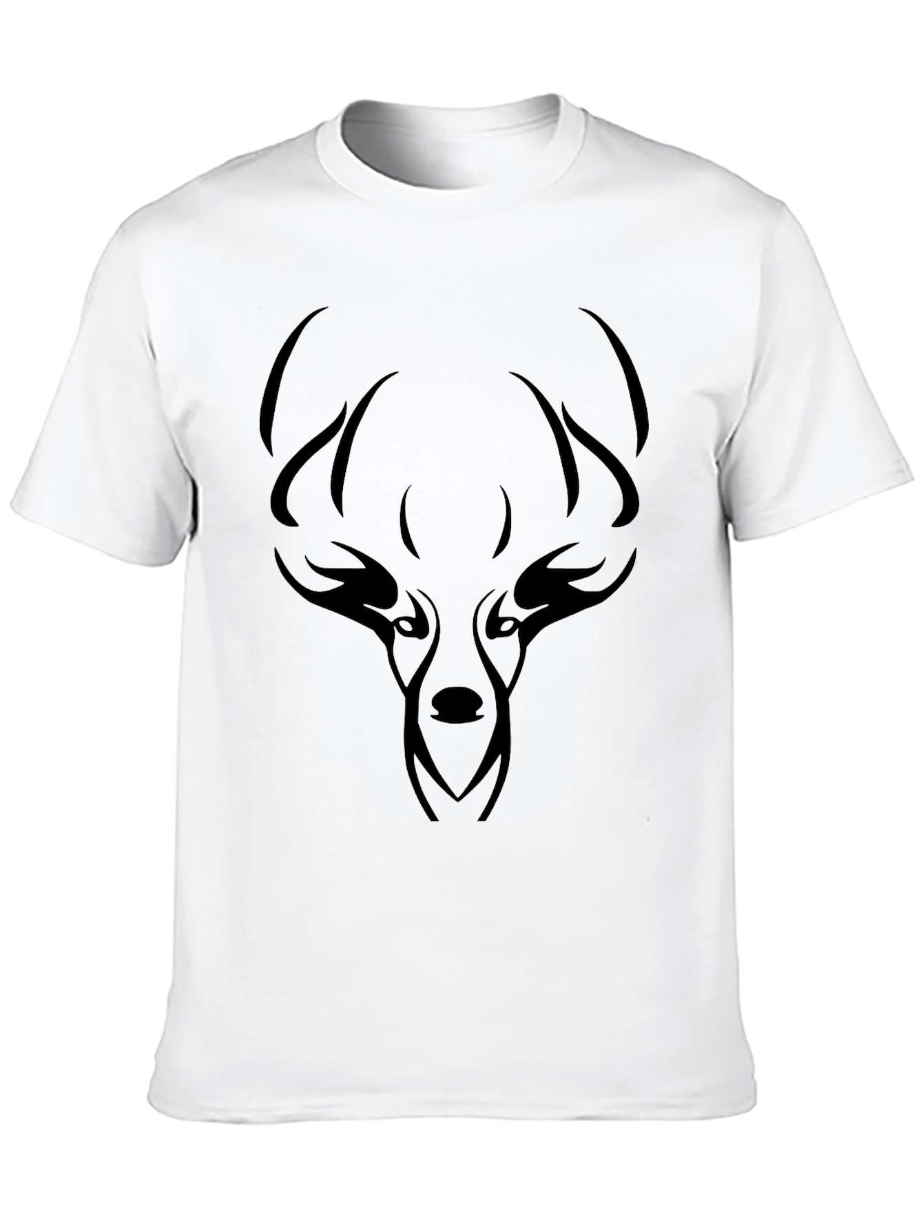 Mens Black Deer Graphic Tee