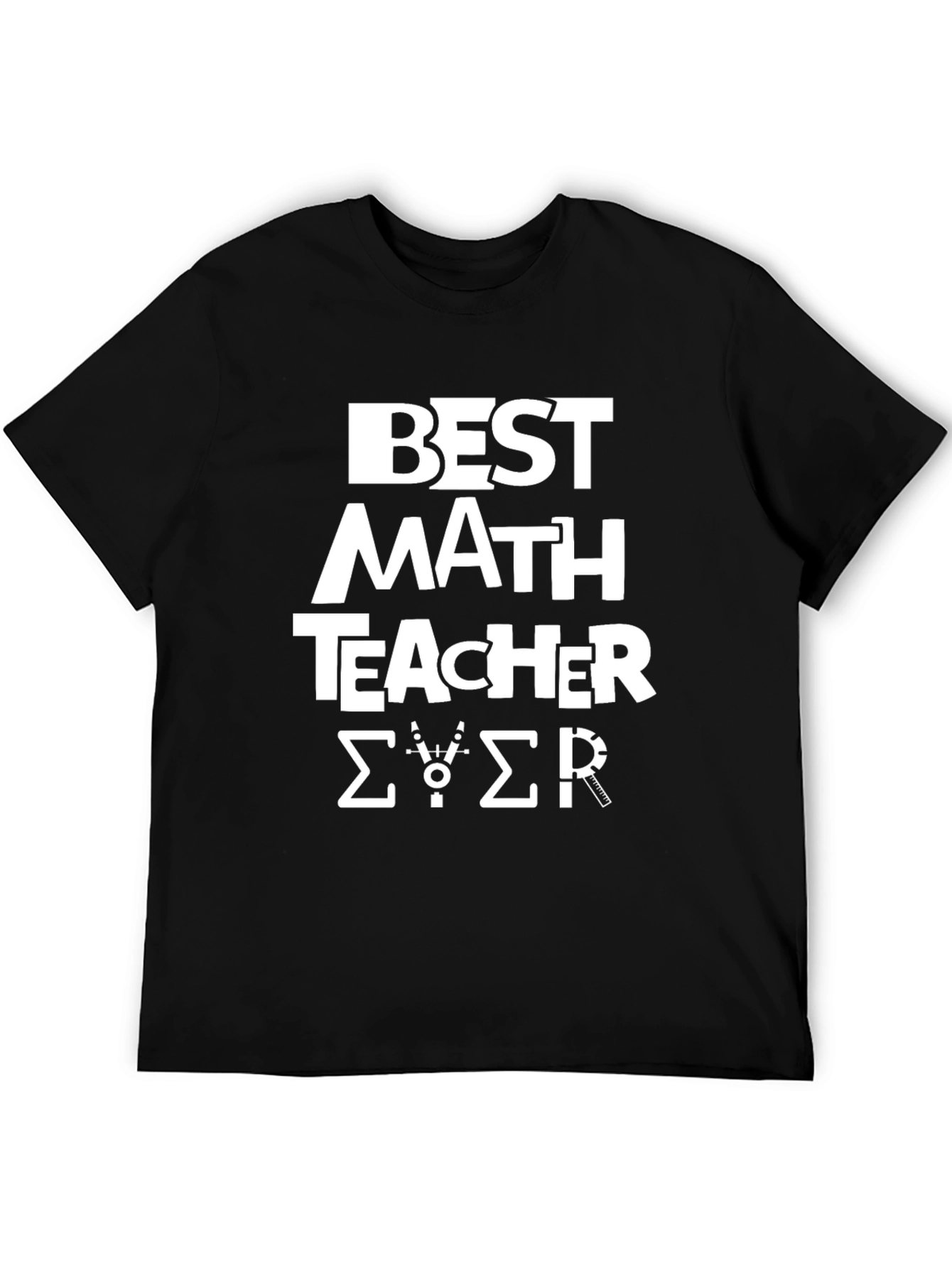 Best Math Teacher Ever Black T-Shirt