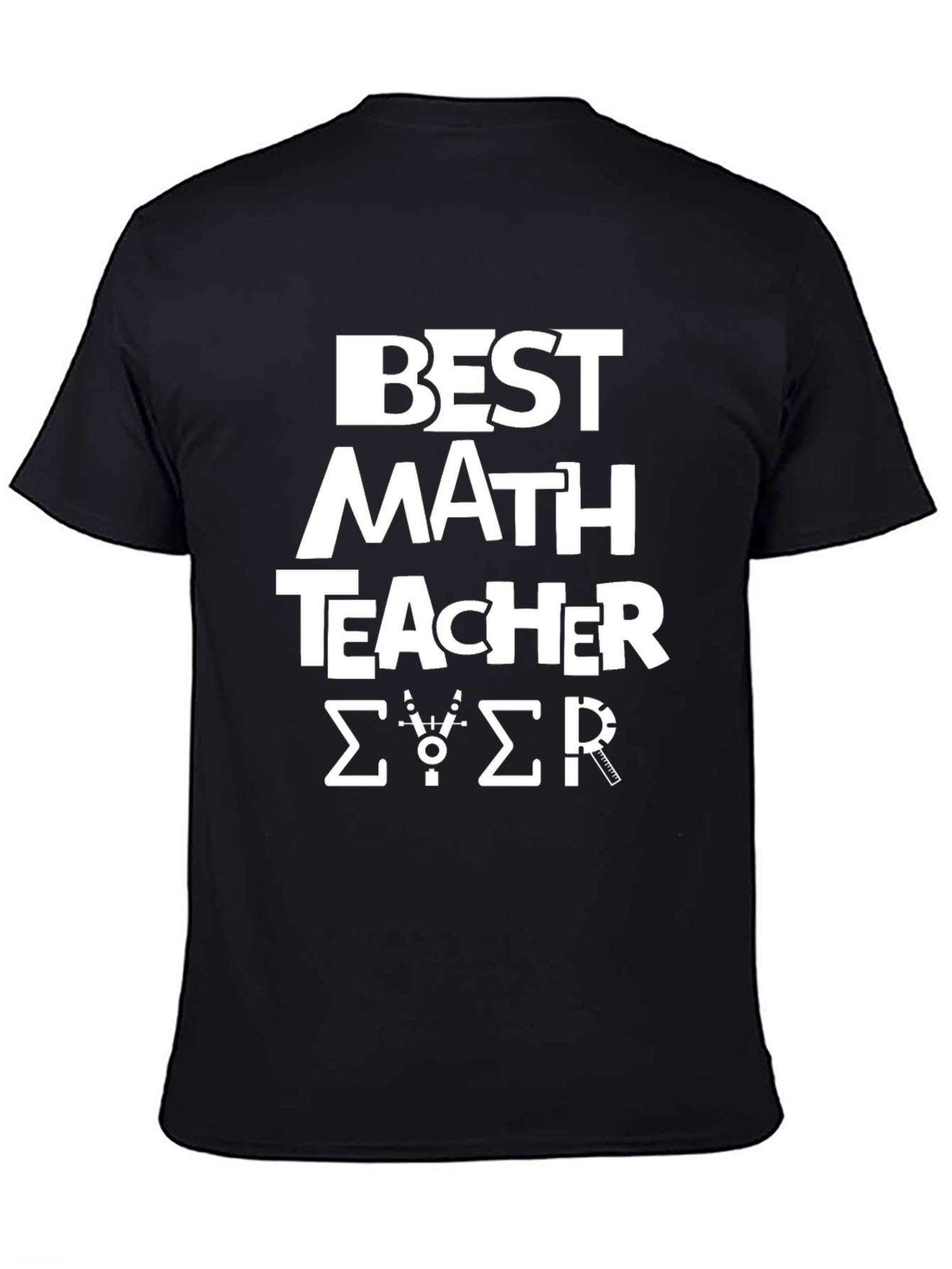 Best Math Teacher Ever Black T-Shirt