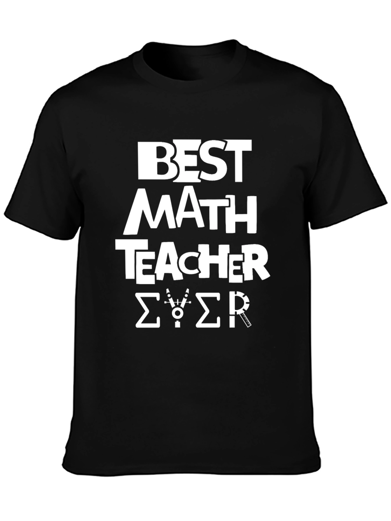Best Math Teacher Ever Black T-Shirt