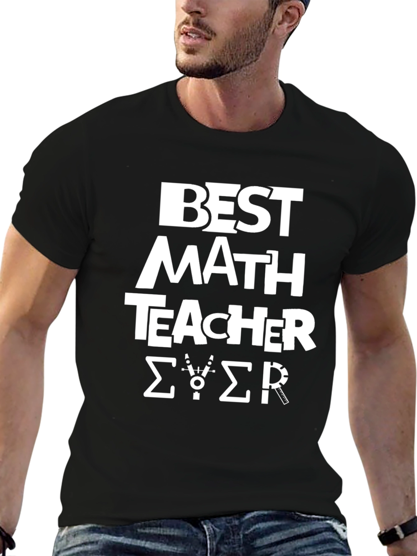 Best Math Teacher Ever Black T-Shirt
