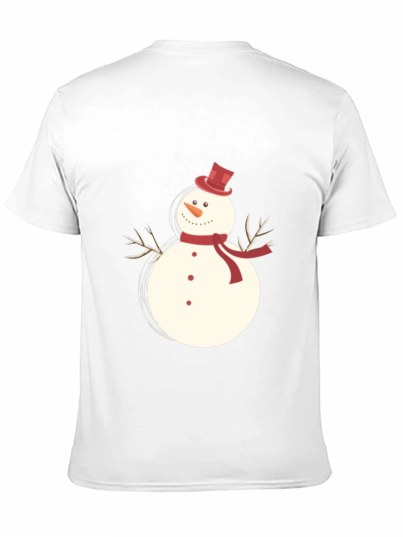 Snowman Graphic T-Shirt - Festive Holiday Apparel