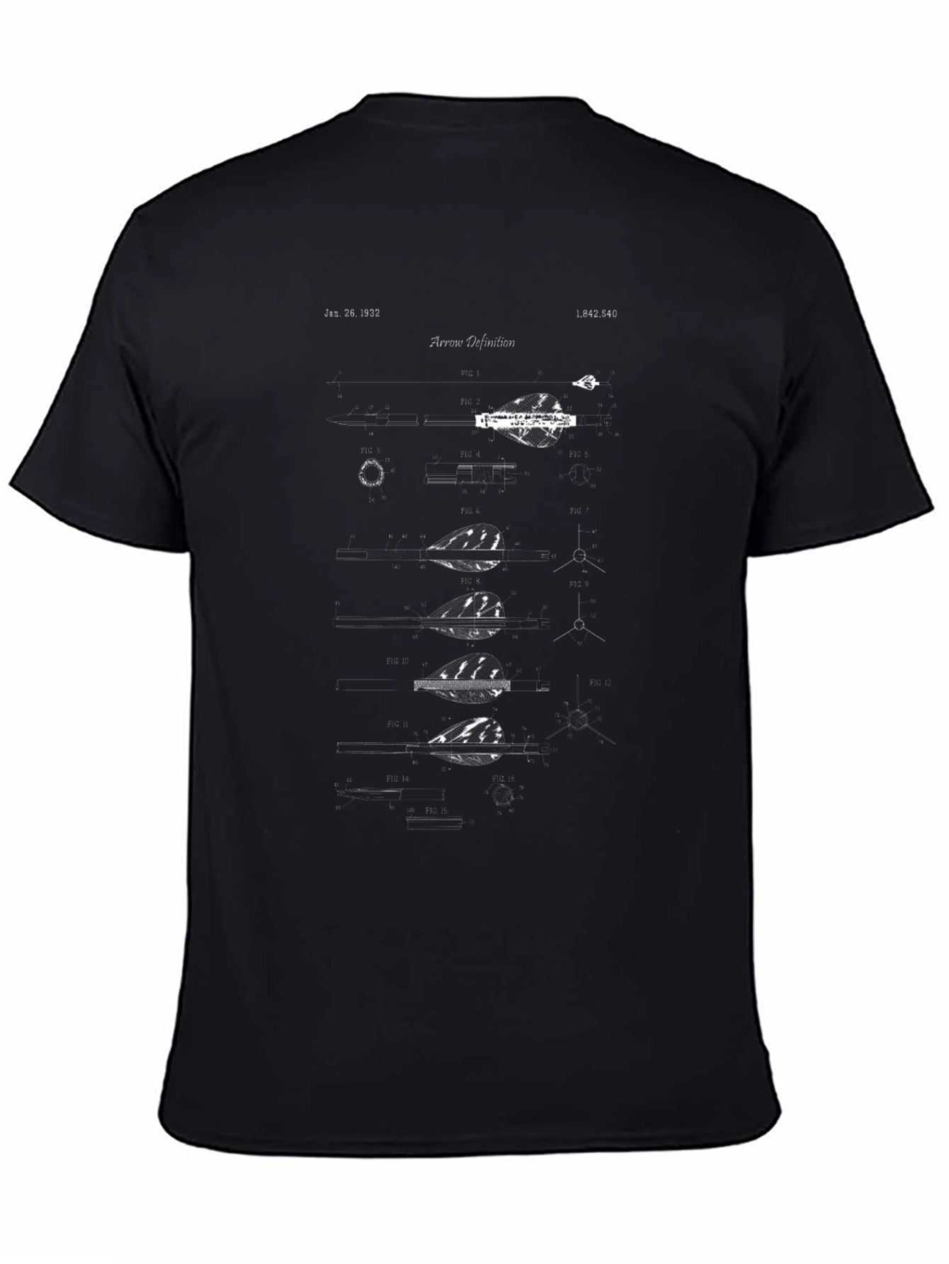 Arrow Definition Graphic Print Black T-Shirt