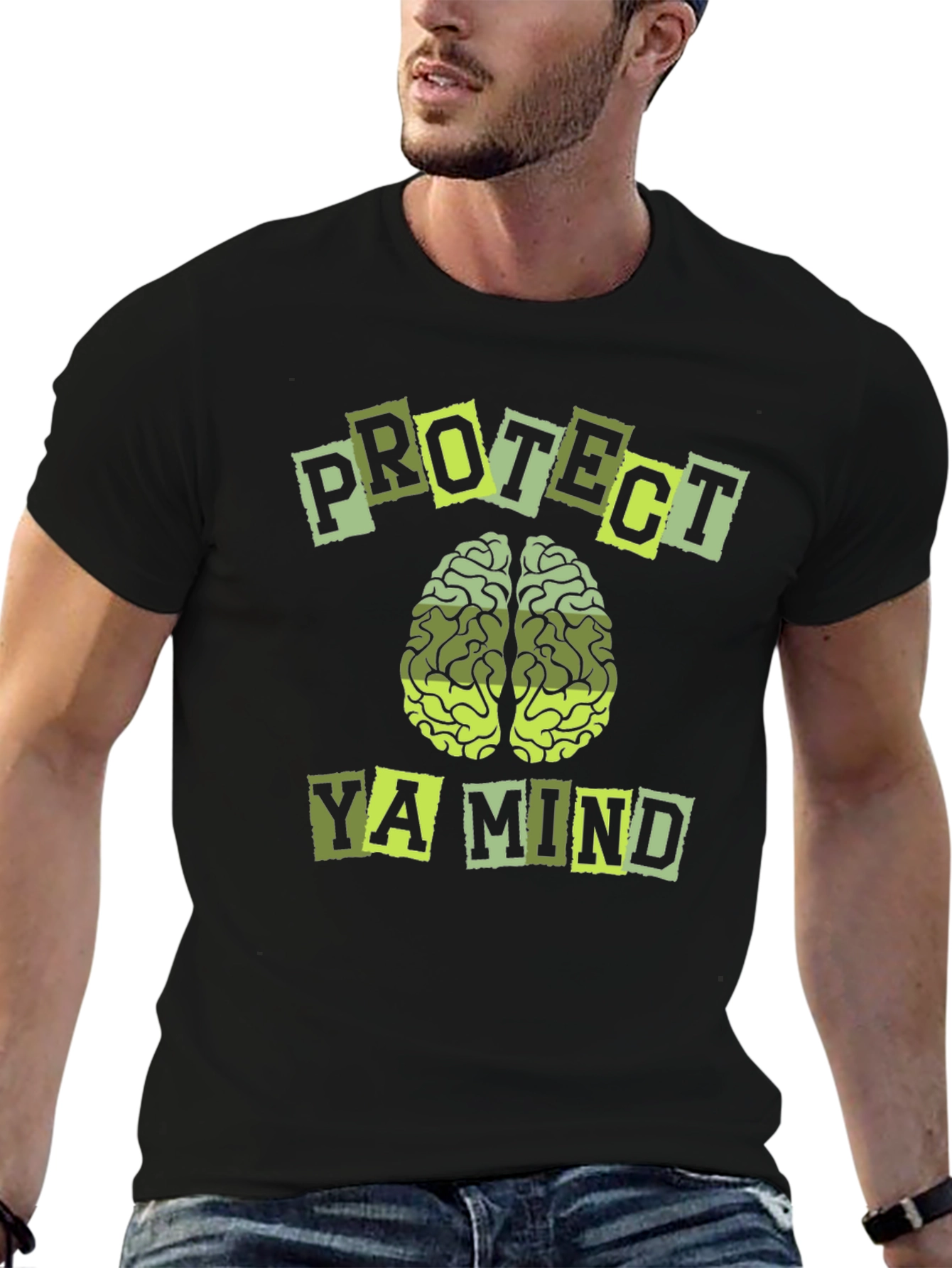 Protect Ya Mind Graphic Tee - Black