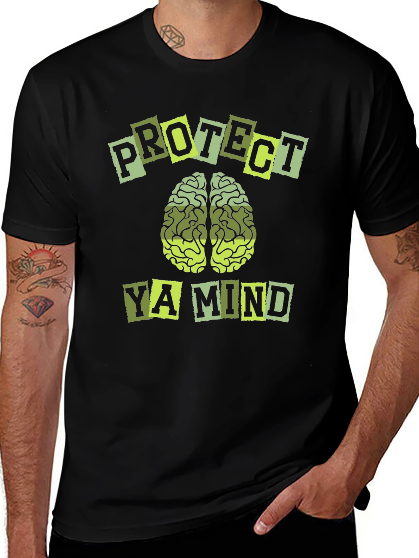Protect Ya Mind Graphic Tee - Black