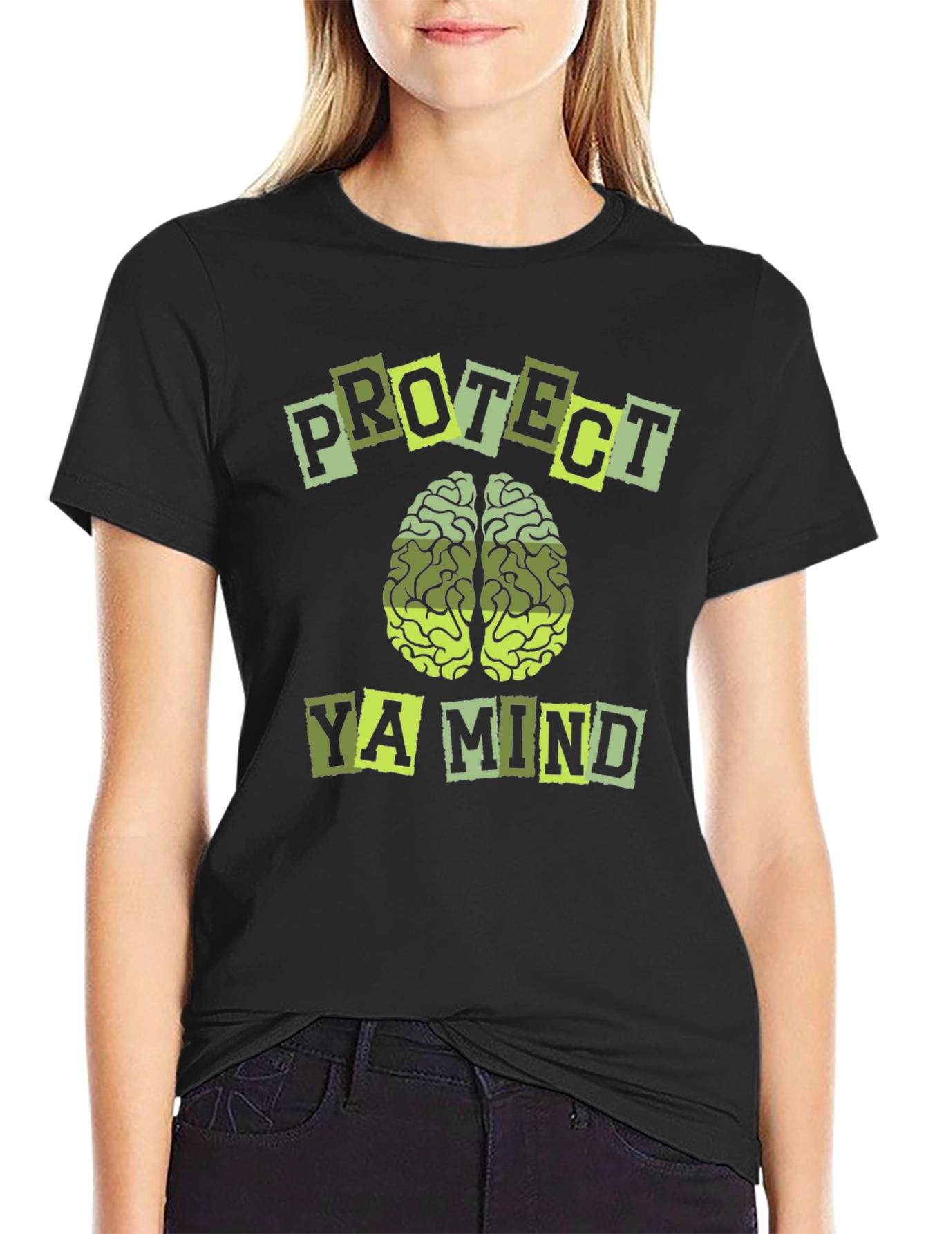 Protect Ya Mind Graphic Tee - Black