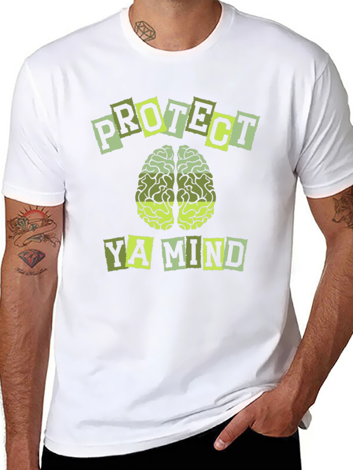 Protect Ya Mind Graphic Tee - Black