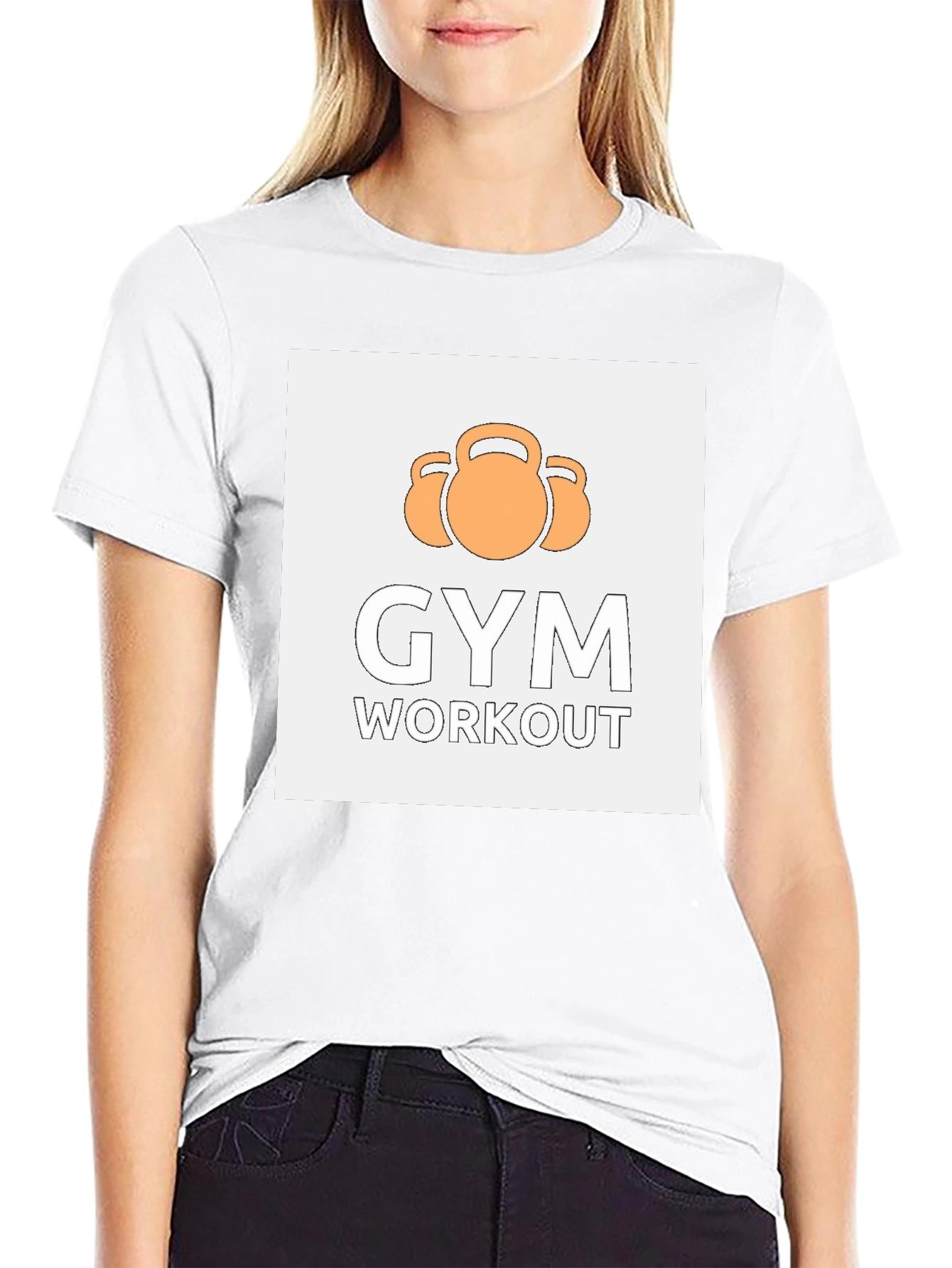 Gym Workout T-Shirt - Kettlebell Design