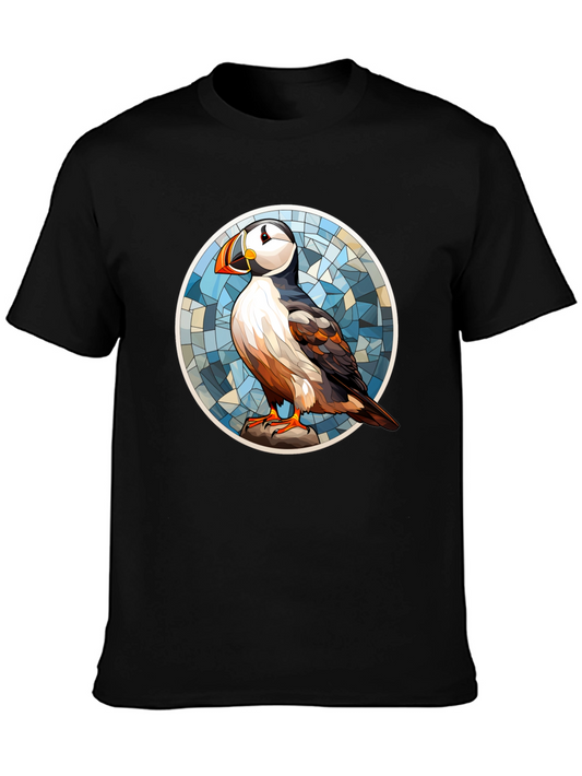 Puffin Graphic Tee - Coastal Bird Design