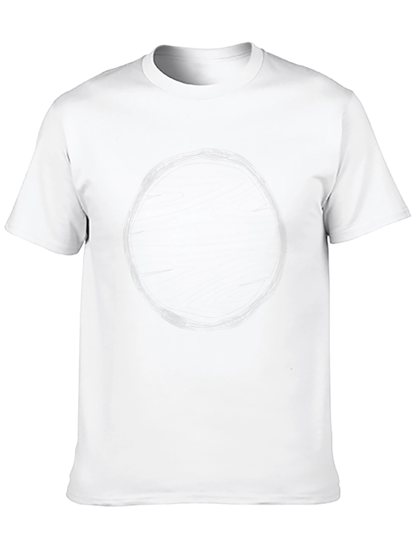 Mens Black Graphic Print Tee - Casual Style