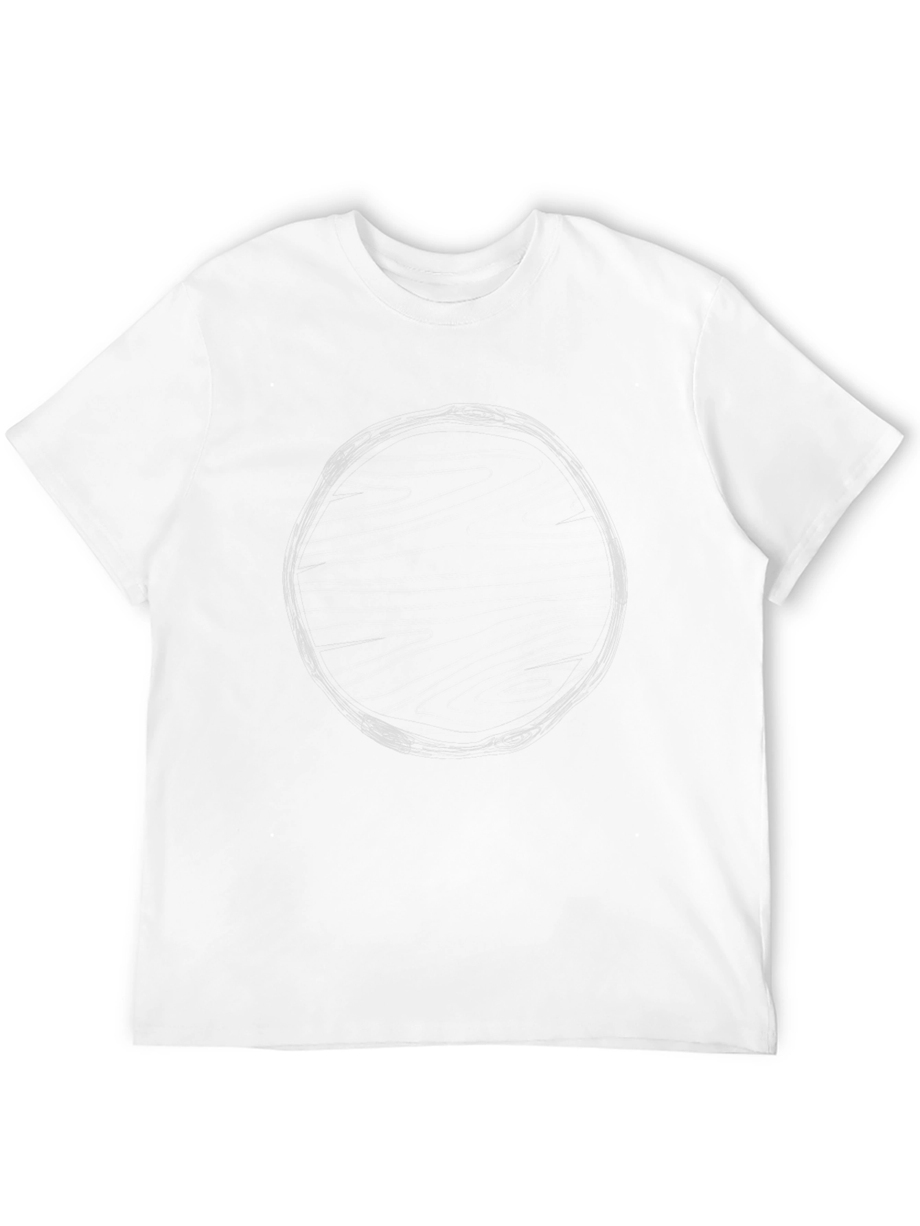 Mens Black Graphic Print Tee - Casual Style
