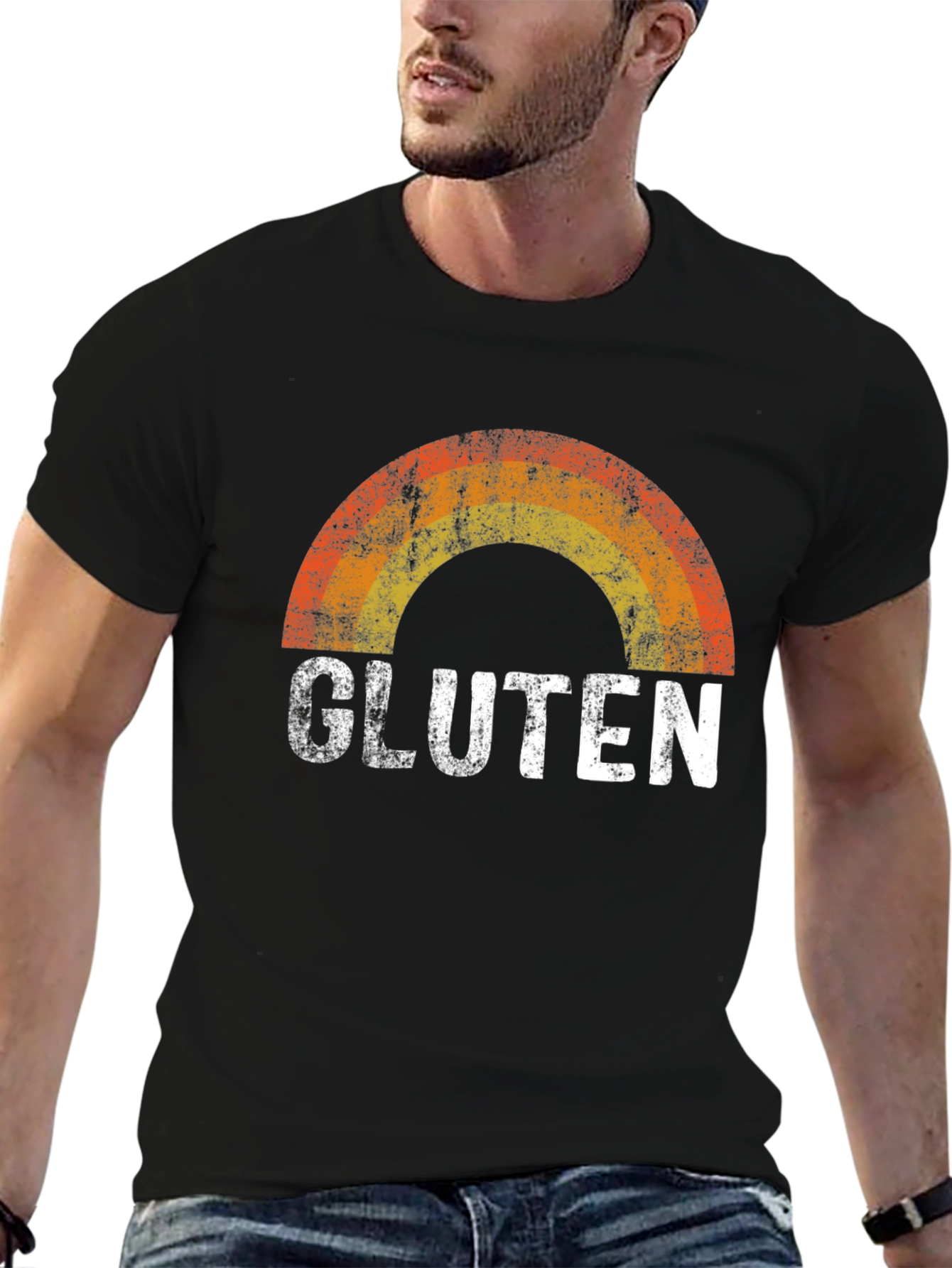 Gluten Rainbow Graphic Tee