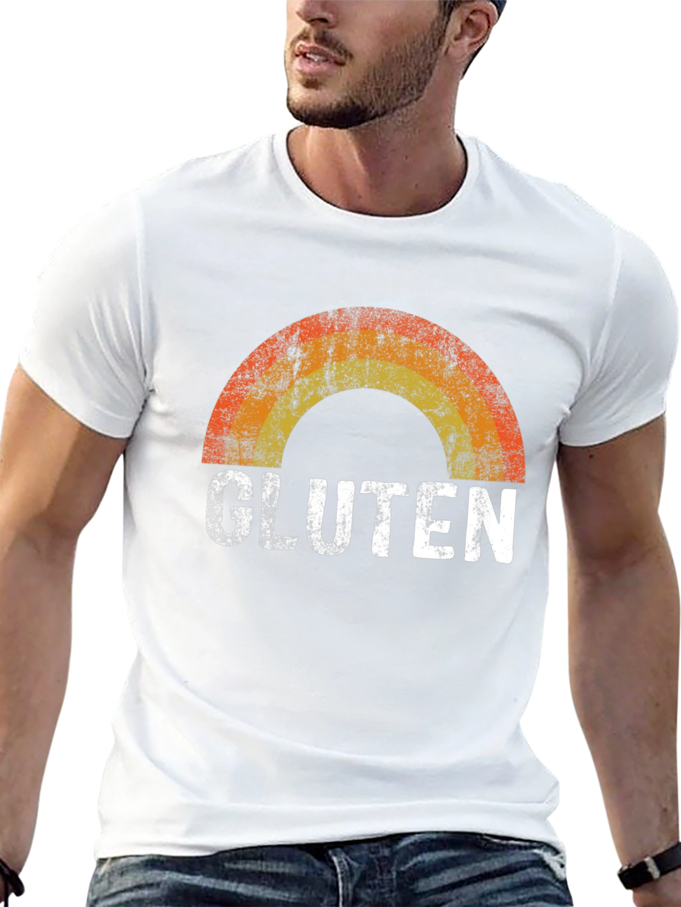 Gluten Rainbow Graphic Tee