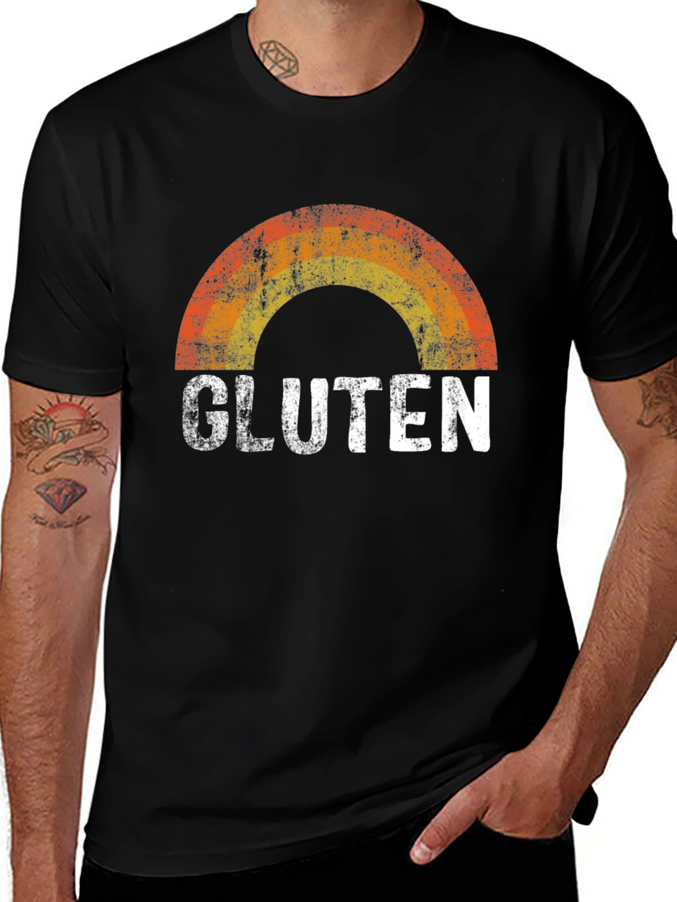 Gluten Rainbow Graphic Tee