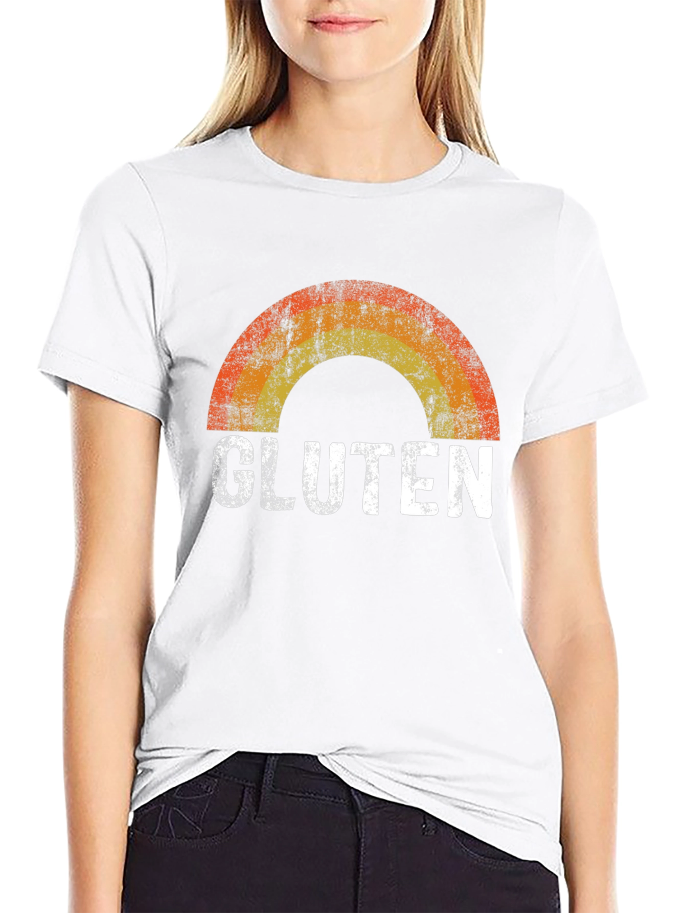Gluten Rainbow Graphic Tee