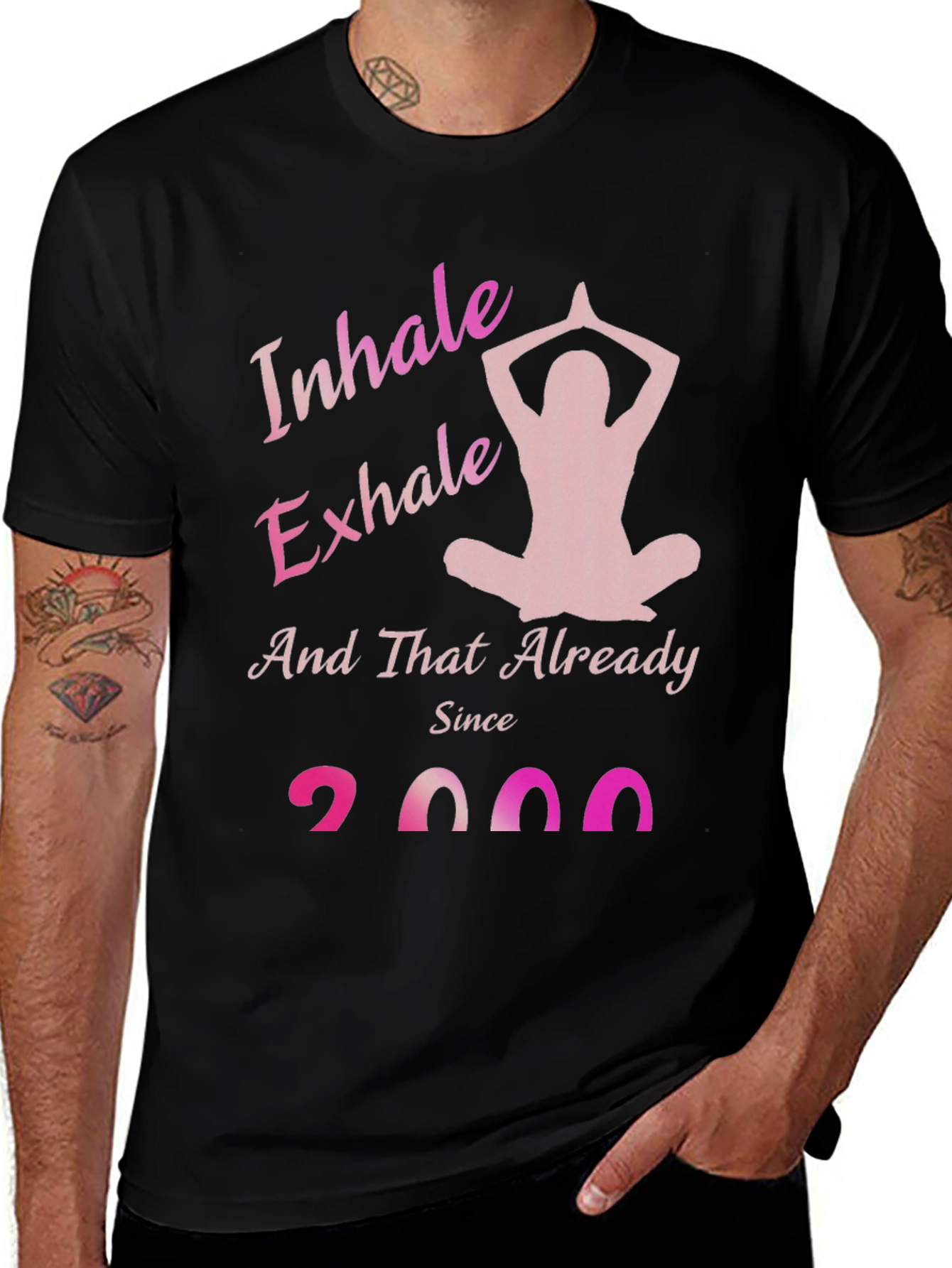 Inhale Exhale Yoga Pose T-Shirt - Since 2000