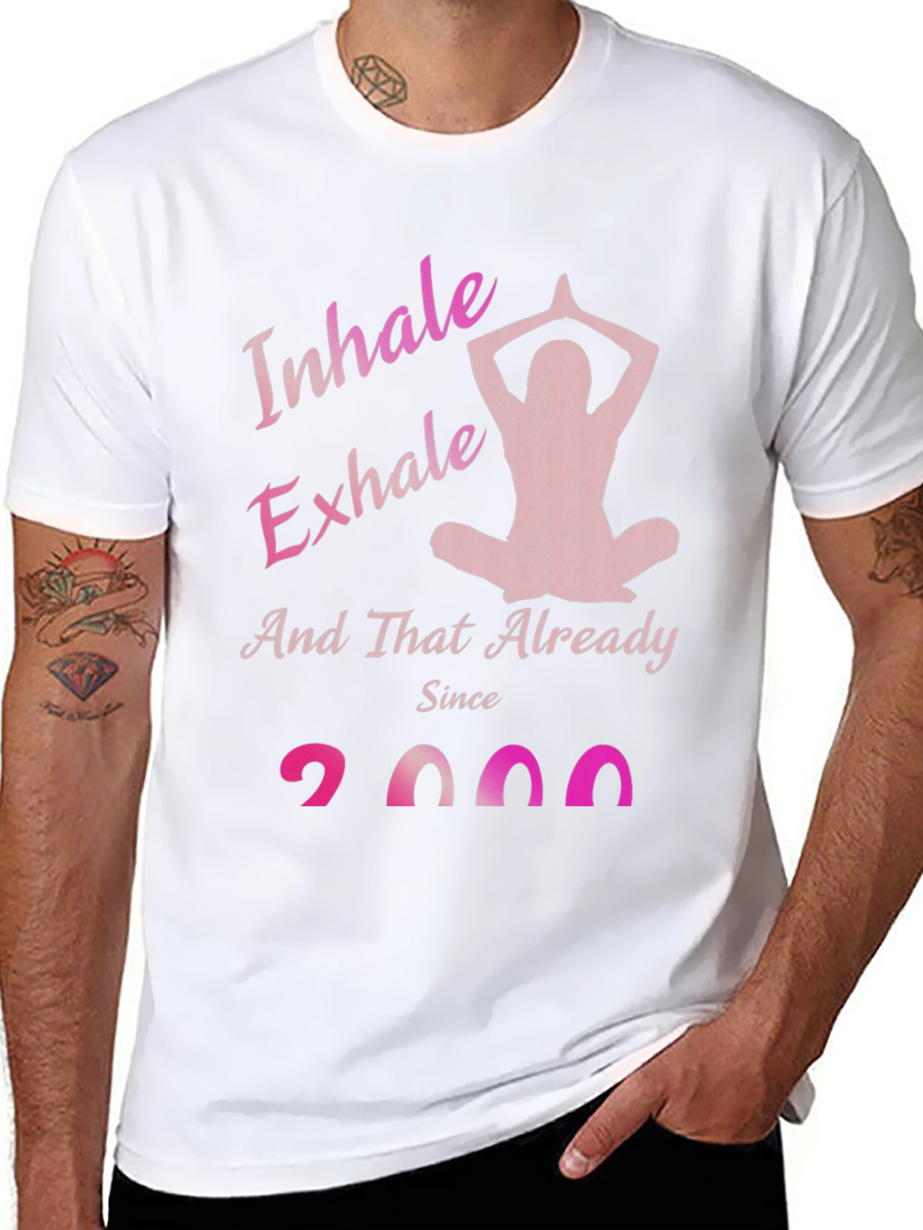 Inhale Exhale Yoga Pose T-Shirt - Since 2000