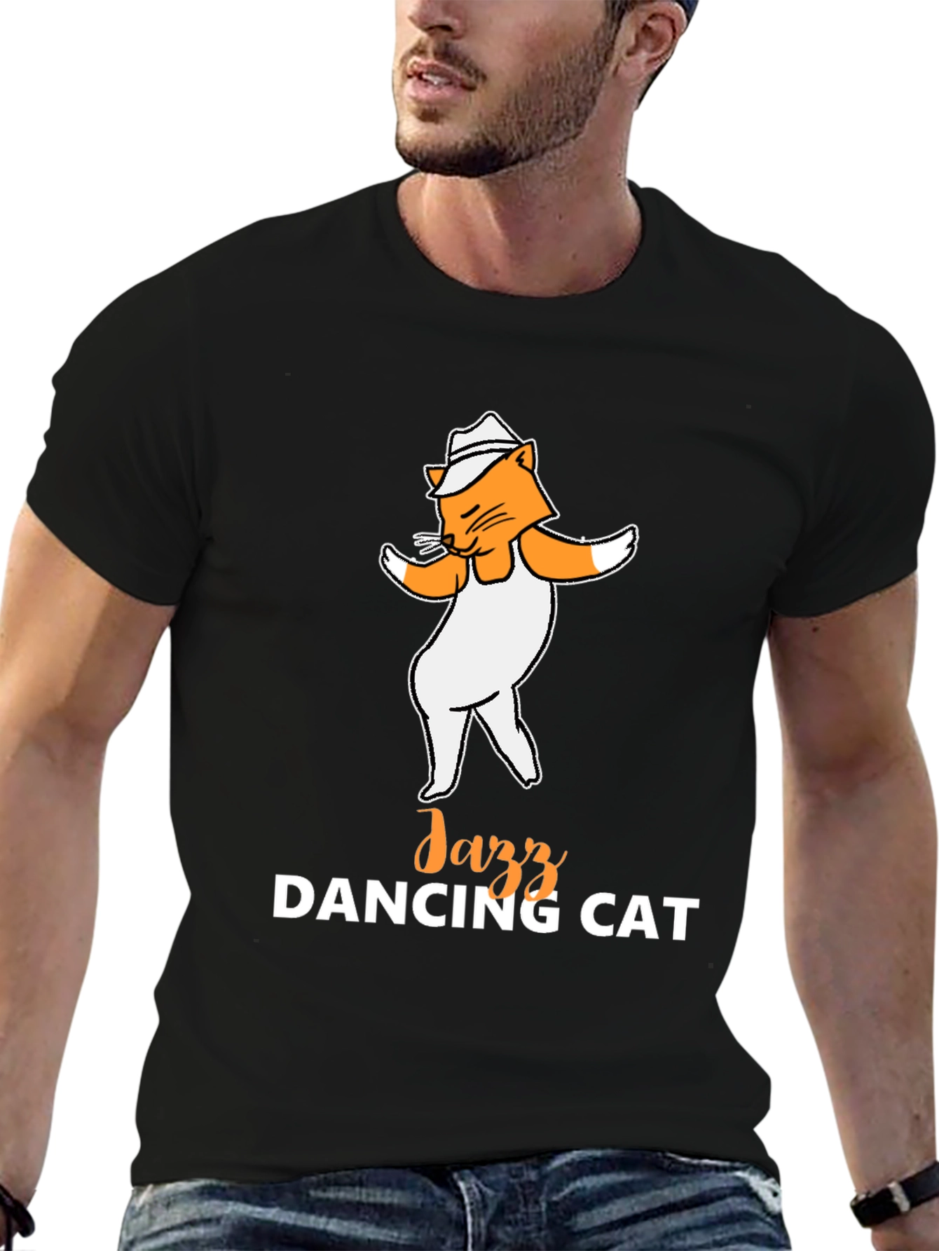Jazz Dancing Cat T-Shirt - Cool Graphic Tee