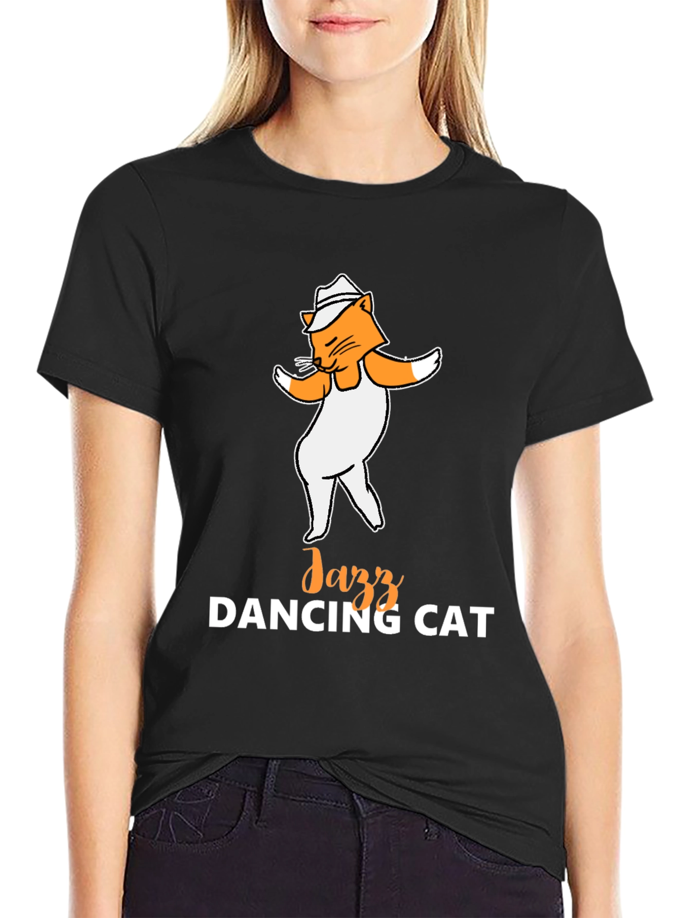 Jazz Dancing Cat T-Shirt - Cool Graphic Tee