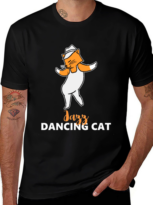 Jazz Dancing Cat T-Shirt - Cool Graphic Tee
